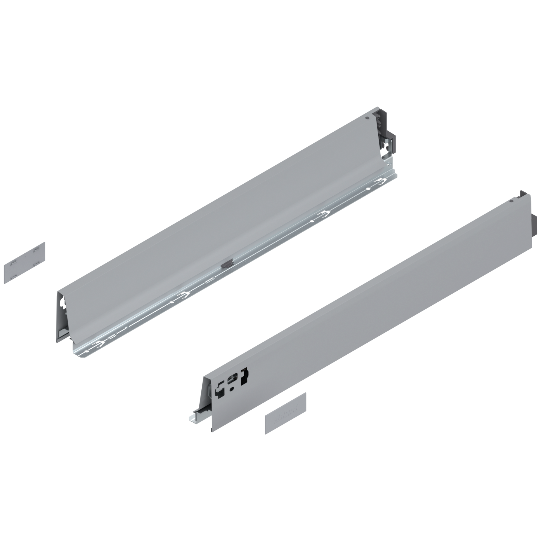 Bok szuflady TANDEMBOX, wysokość M (83 mm), dł.=600 mm, lewy/prawy, do TANDEMBOX intivo/antaro , R9006 szara