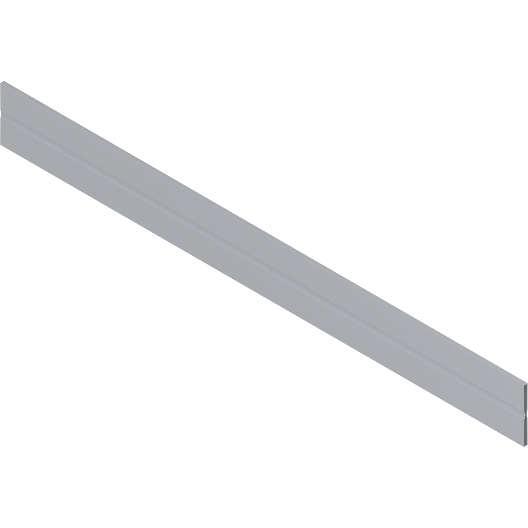 ORGA-LINE listwa poprzeczna do przycięcia, do szuflady z wysokim frontem TANDEMBOX, aluminium, R9006 szara