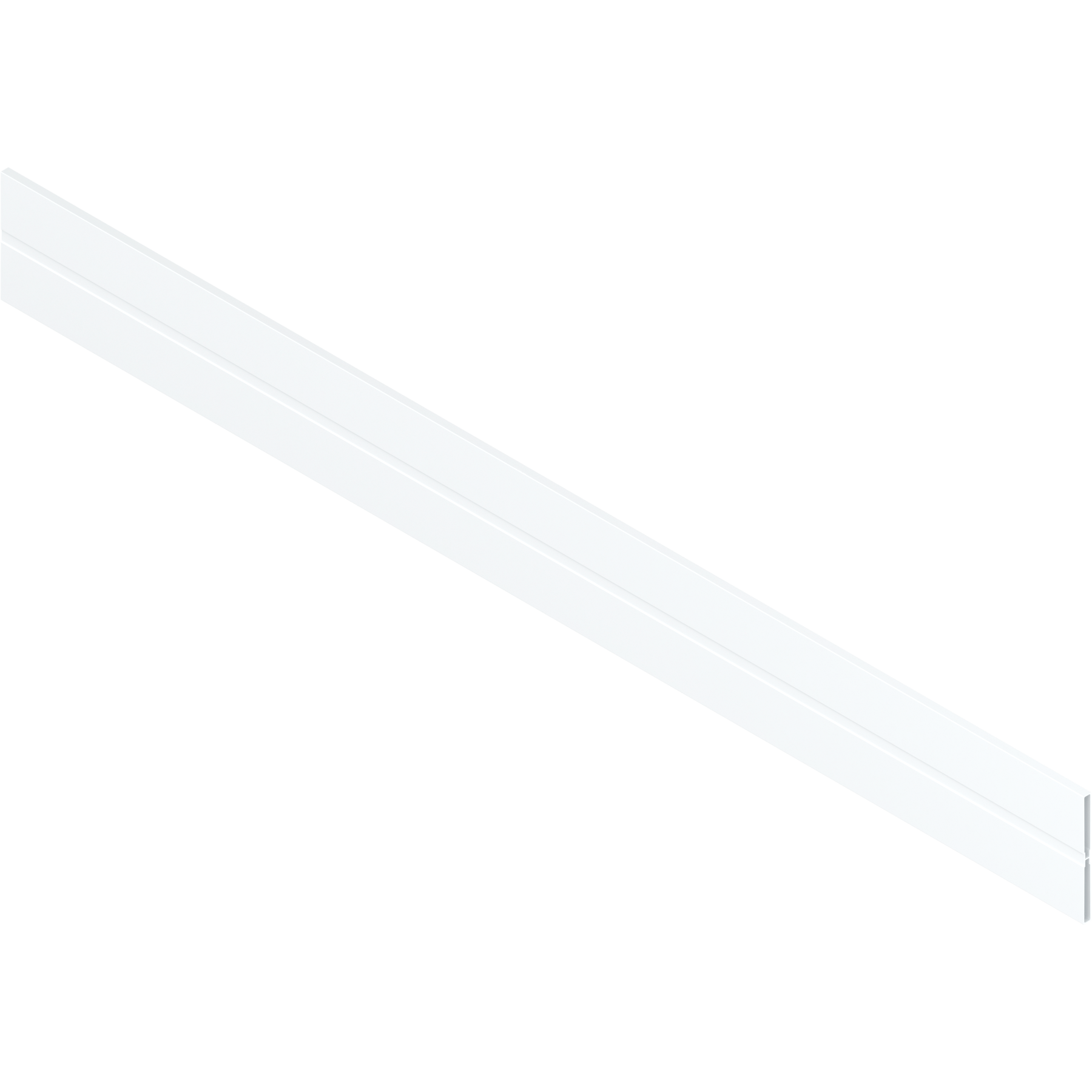 ORGA-LINE listwa poprzeczna do przycięcia, do szuflady z wysokim frontem TANDEMBOX, aluminium, biała