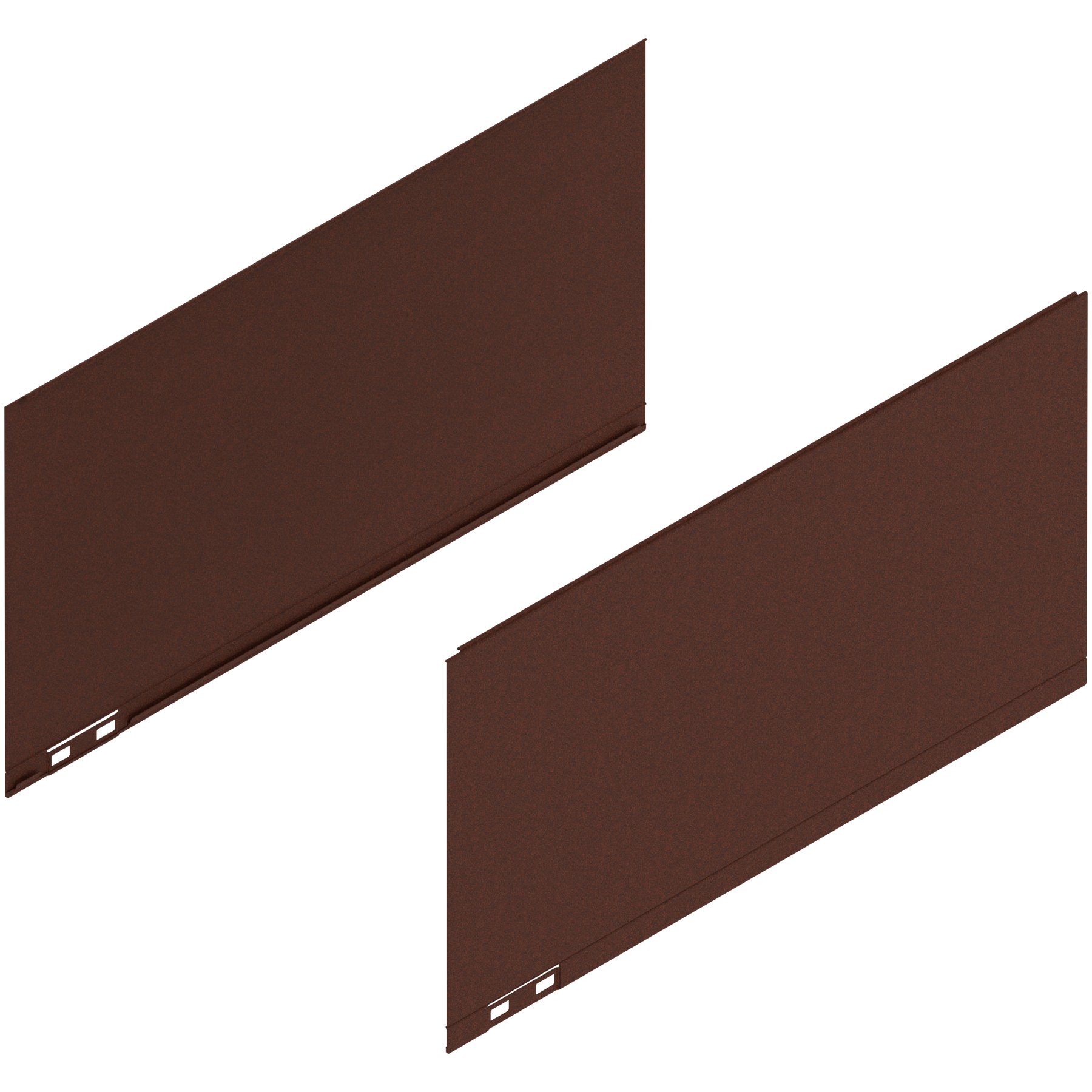 LEGRABOX Element dekoracyjny, wysokość F (241 mm), dł.=450 mm, prawy+lewy, noble rust