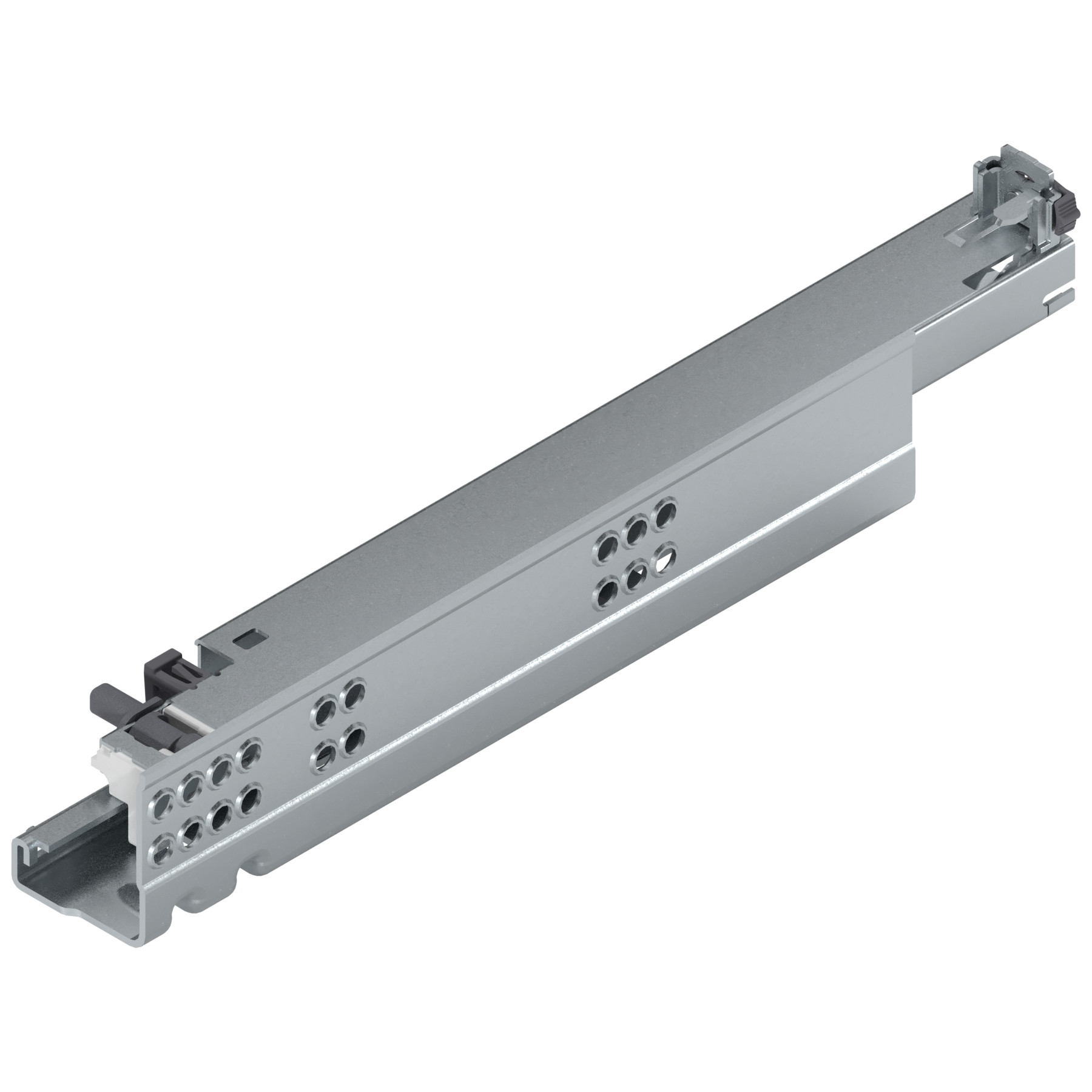 TANDEM plus do TIP-ON Pełny wysuw, Prowadnica, 30 kg, dł.=310 mm, z bolcem mocującym, prawa, cynkowana