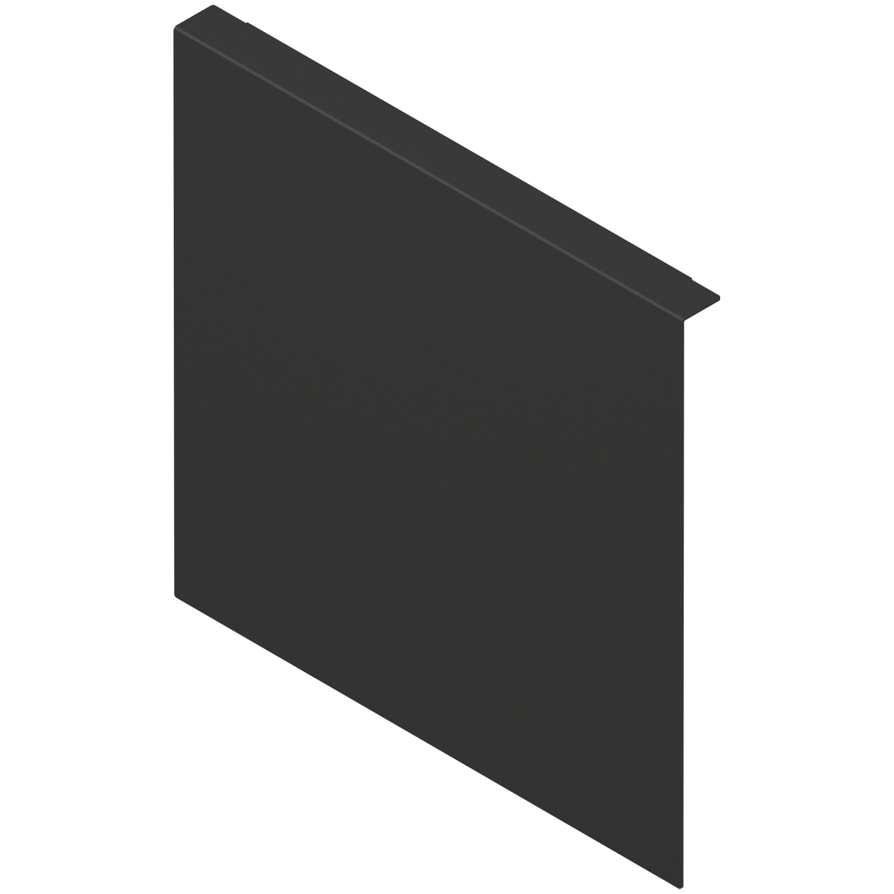 AMBIA-LINE adapter do montażu ramy do drewnianej ścianki tylnej do szuflady z wysokim frontem, do LEGRABOX/MERIVOBOX wysokość F, stal, czarny mat