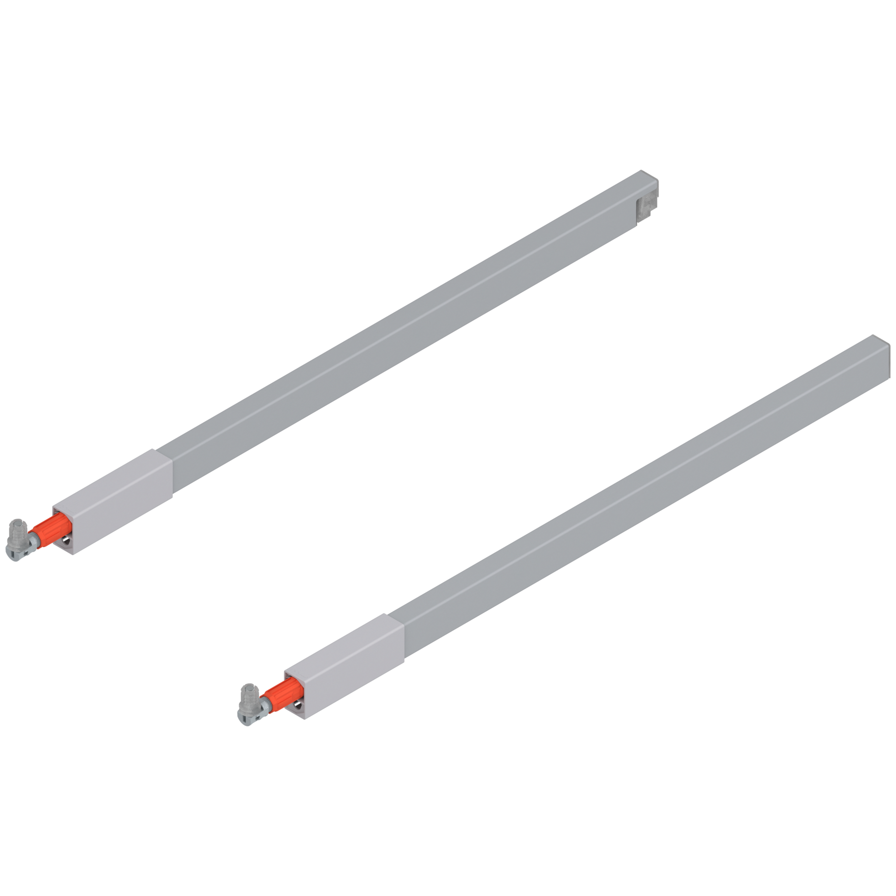 Reling podłużny TANDEMBOX  (górny), do szuflady z wysokim frontem, dł.=500 mm, lewy/prawy, do TANDEMBOX antaro, do , R9006 szara