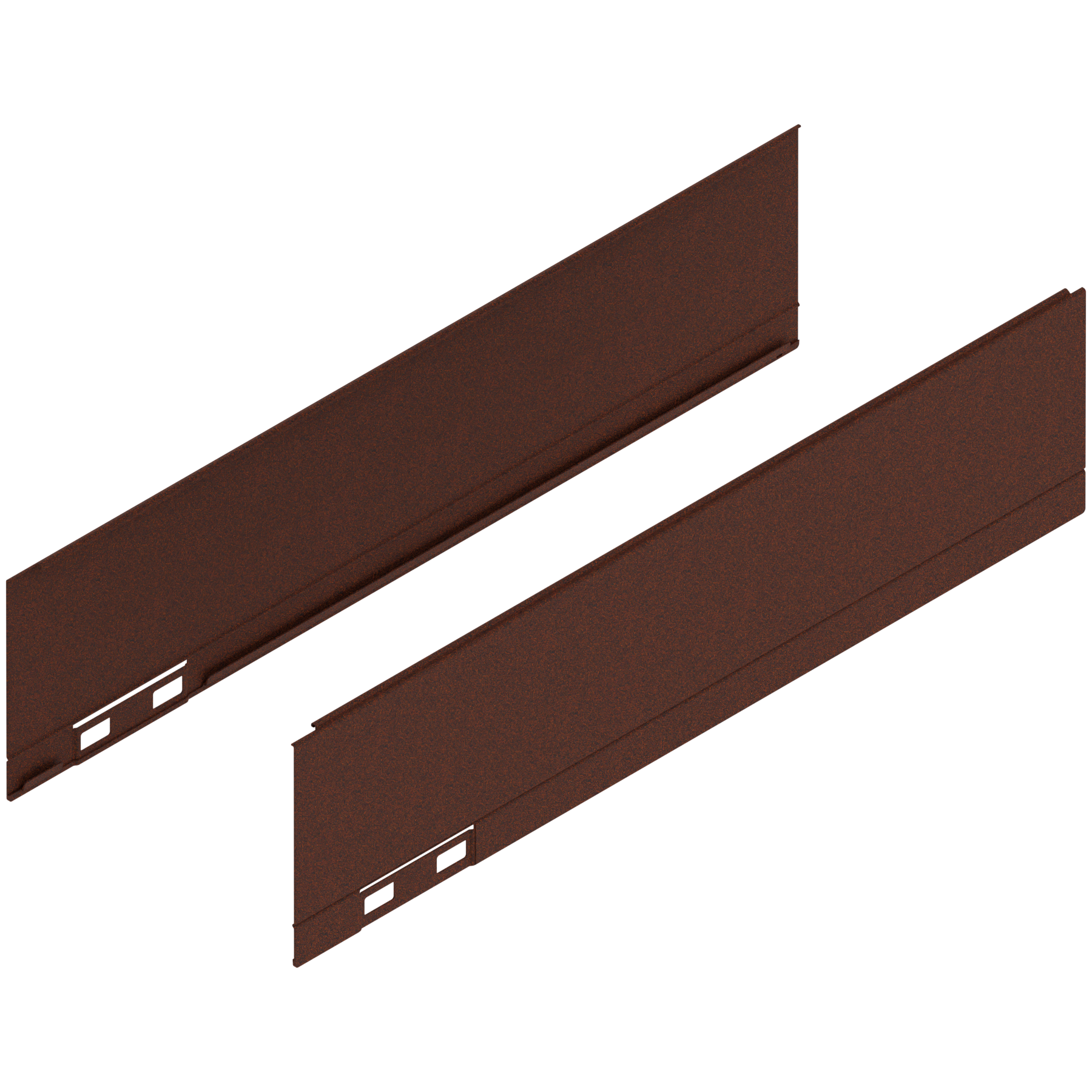 LEGRABOX Element dekoracyjny, wysokość M (90.5 mm), dł.=350 mm, prawy+lewy, noble rust