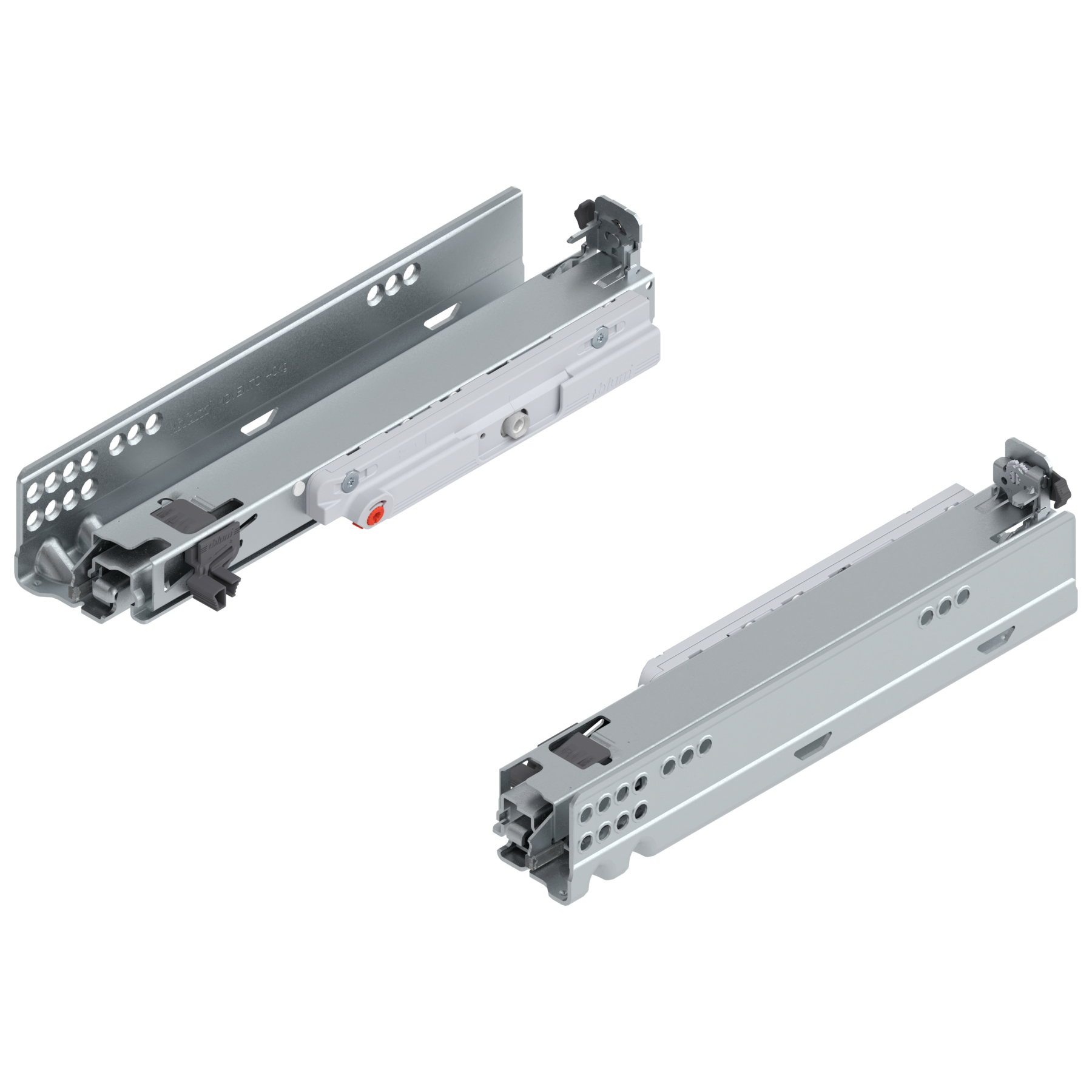 MOVENTO z TIP-ON, pełny wysuw, prowadnica, 40 kg, dł.=270 mm, wymaga sprzęgła, lewa/prawa, cynkowana