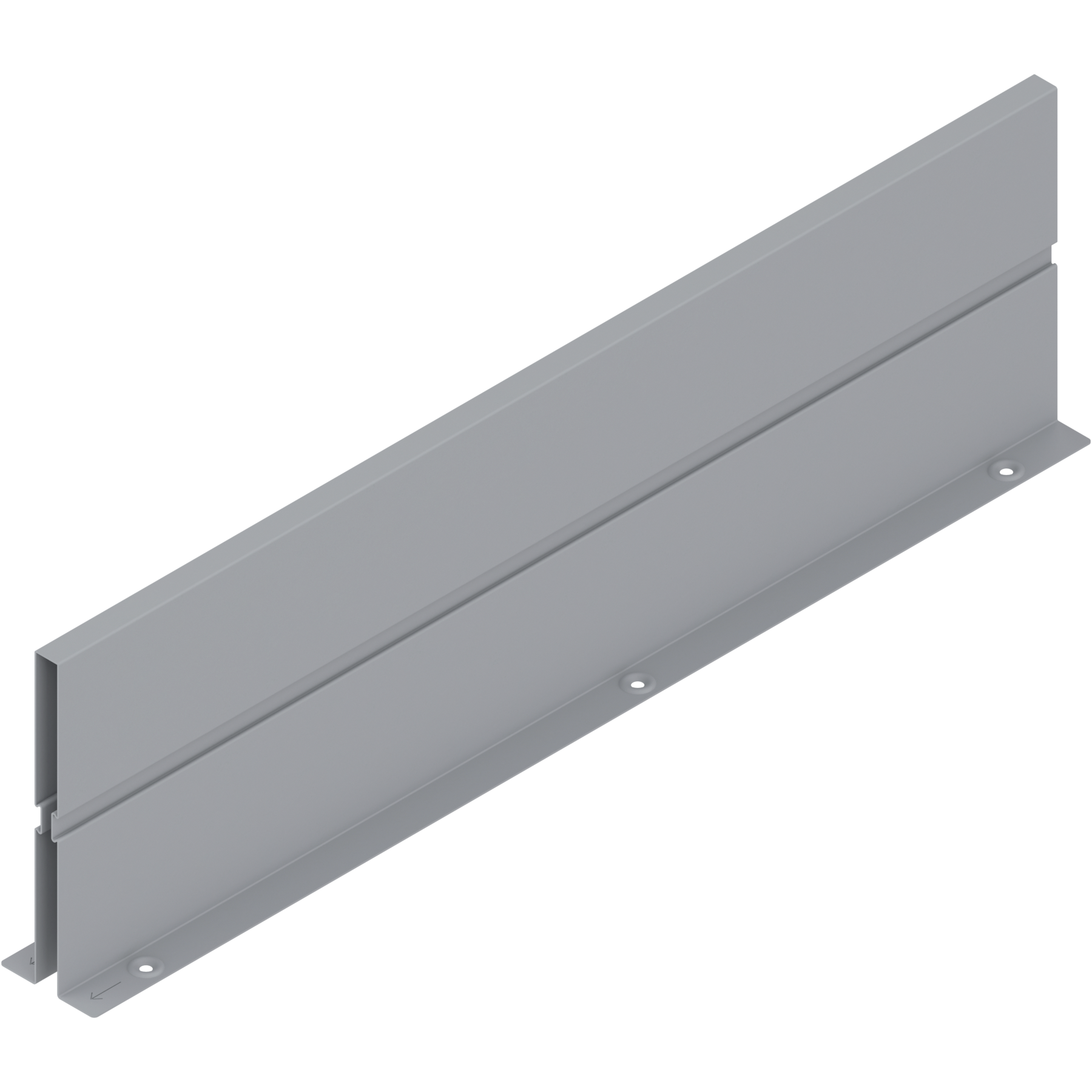 ORGA-LINE Ścianka działowa, dł.=550 mm, do szuflady z wysokim frontem TANDEMBOX intivo/antaro, R9006 szara