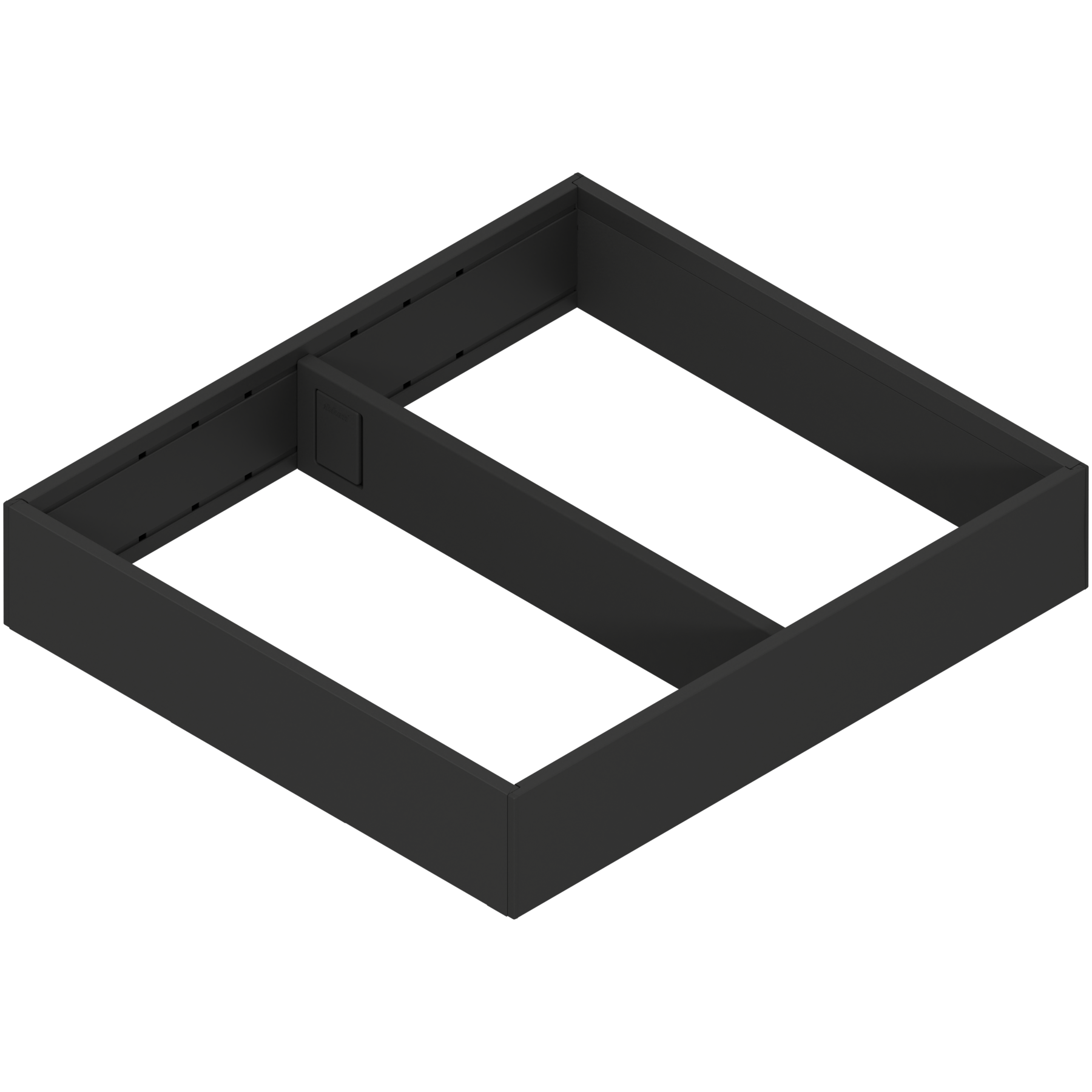 AMBIA-LINE  ramki do szuflady standardowej, do LEGRABOX/MERIVOBOX, stal, od dł.=270 mm, szerokość=242 mm, czarny mat