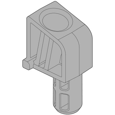 124° ogranicznik kąta otwarcia do AVENTOS HL, R7037 ciemnoszara