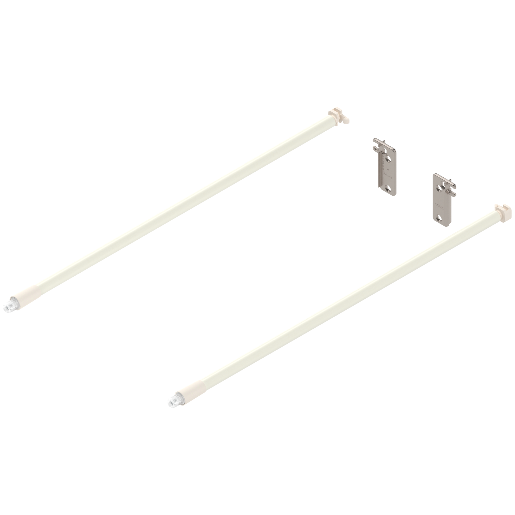 Reling podłużny METABOX  (prawy/lewy), dł.=400 mm, ZRR.8000 uchwyt relingu tylny w kpl., R9001 kremowo-biała