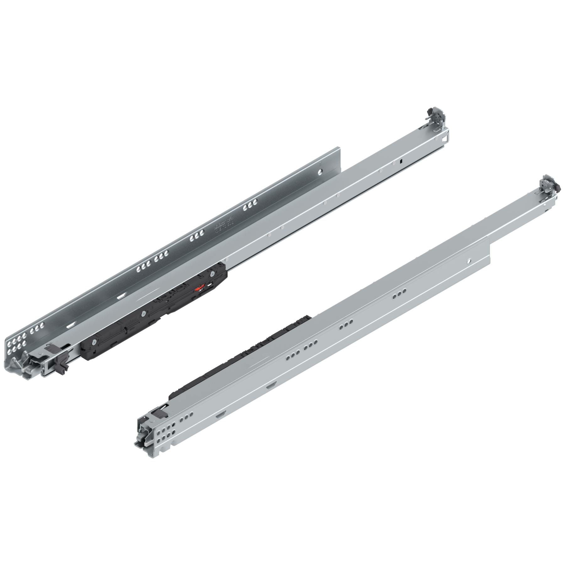 MOVENTO z BLUMOTION S, pełny wysuw, prowadnica, 60 kg, dł.=750 mm, wymaga sprzęgła, lewa/prawa, cynkowana