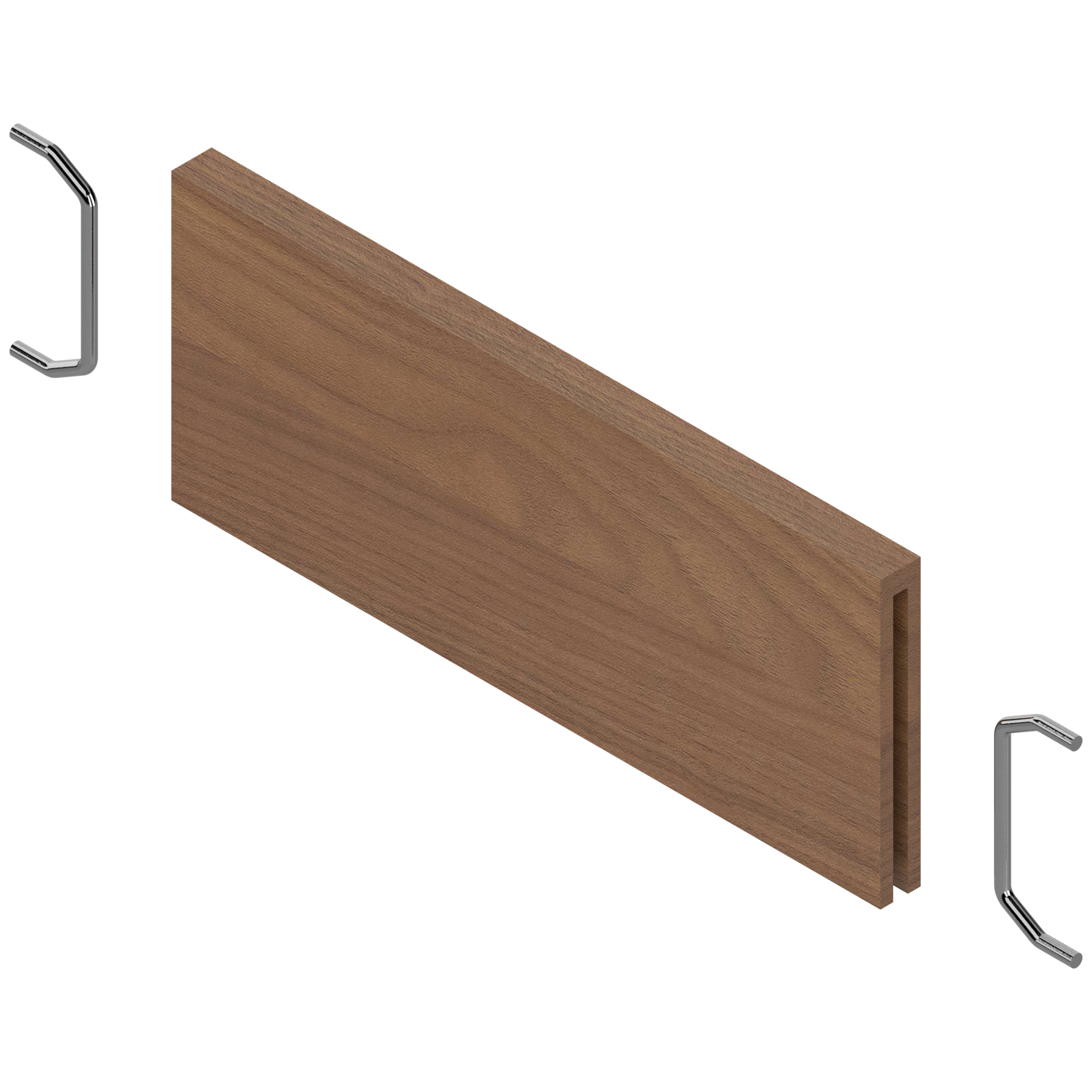 AMBIA-LINE listwa poprzeczna, do LEGRABOX do szuflady standardowej (ZC7SXXXRHA), w opcji drewnopodobnej, Orzech Tenn. jasny ST15