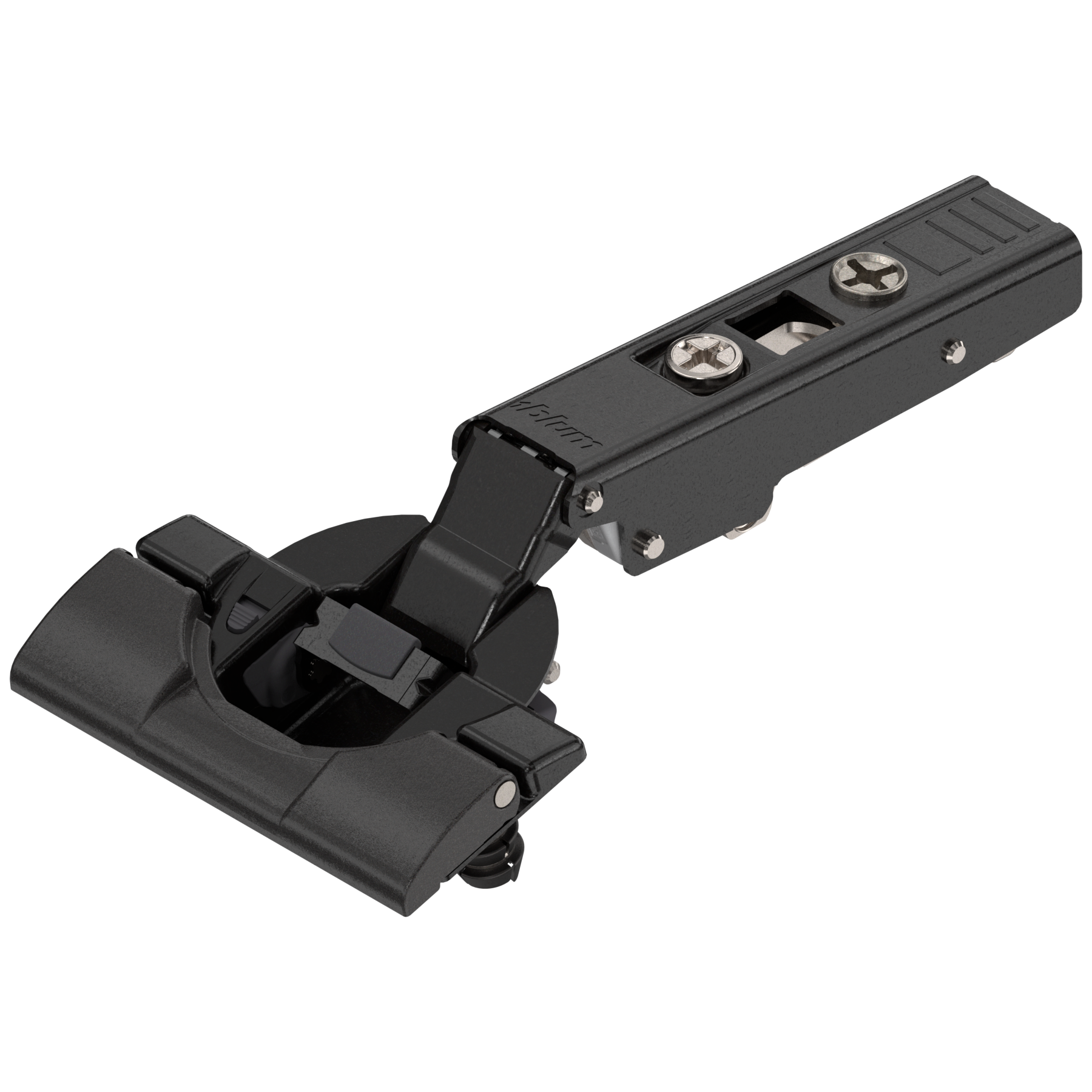 CLIP top BLUMOTION zawias standard. 110°, Drzwi nakładane, puszka: INSERTA, czarny