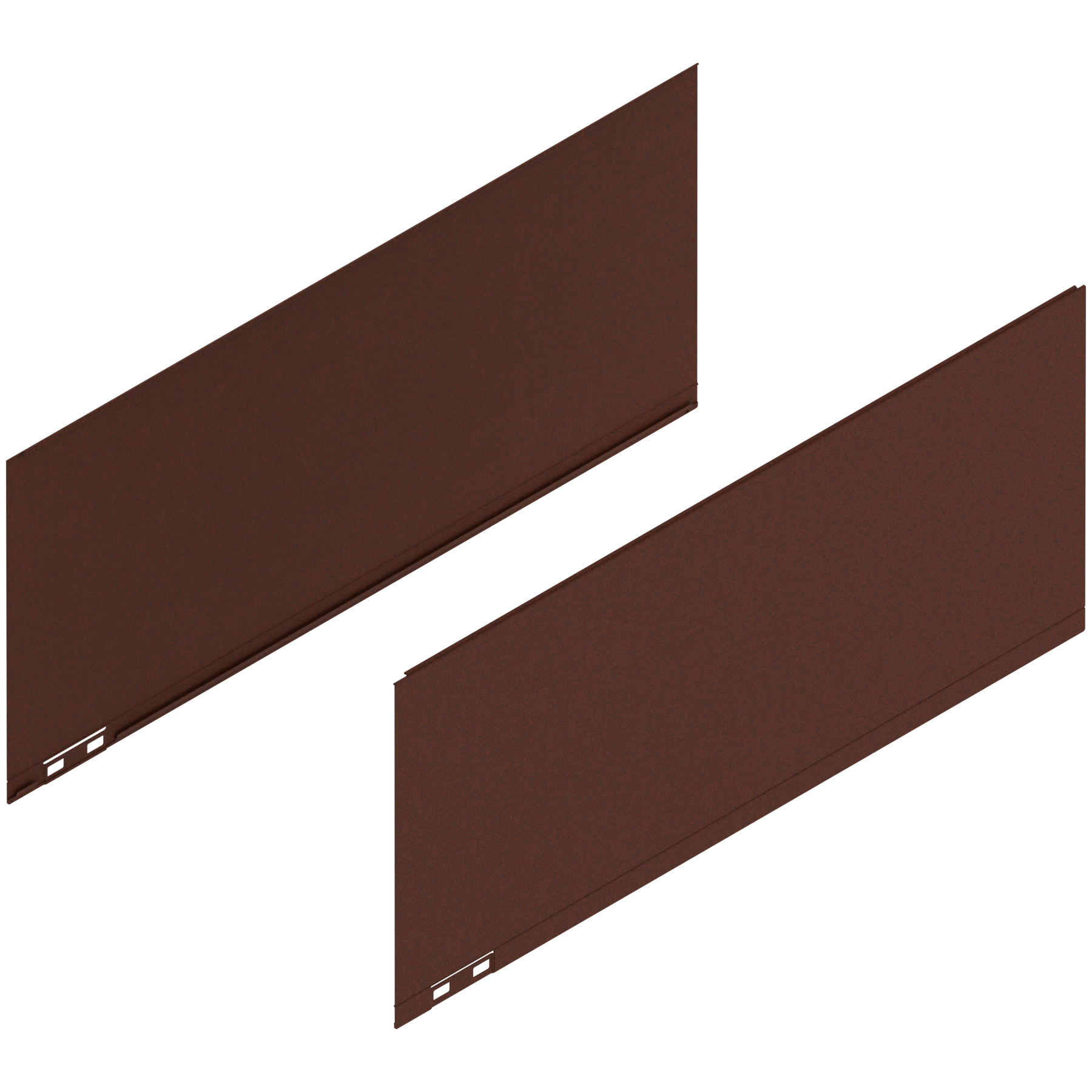 LEGRABOX Element dekoracyjny, wysokość F (241 mm), dł.=550 mm, prawy+lewy, noble rust