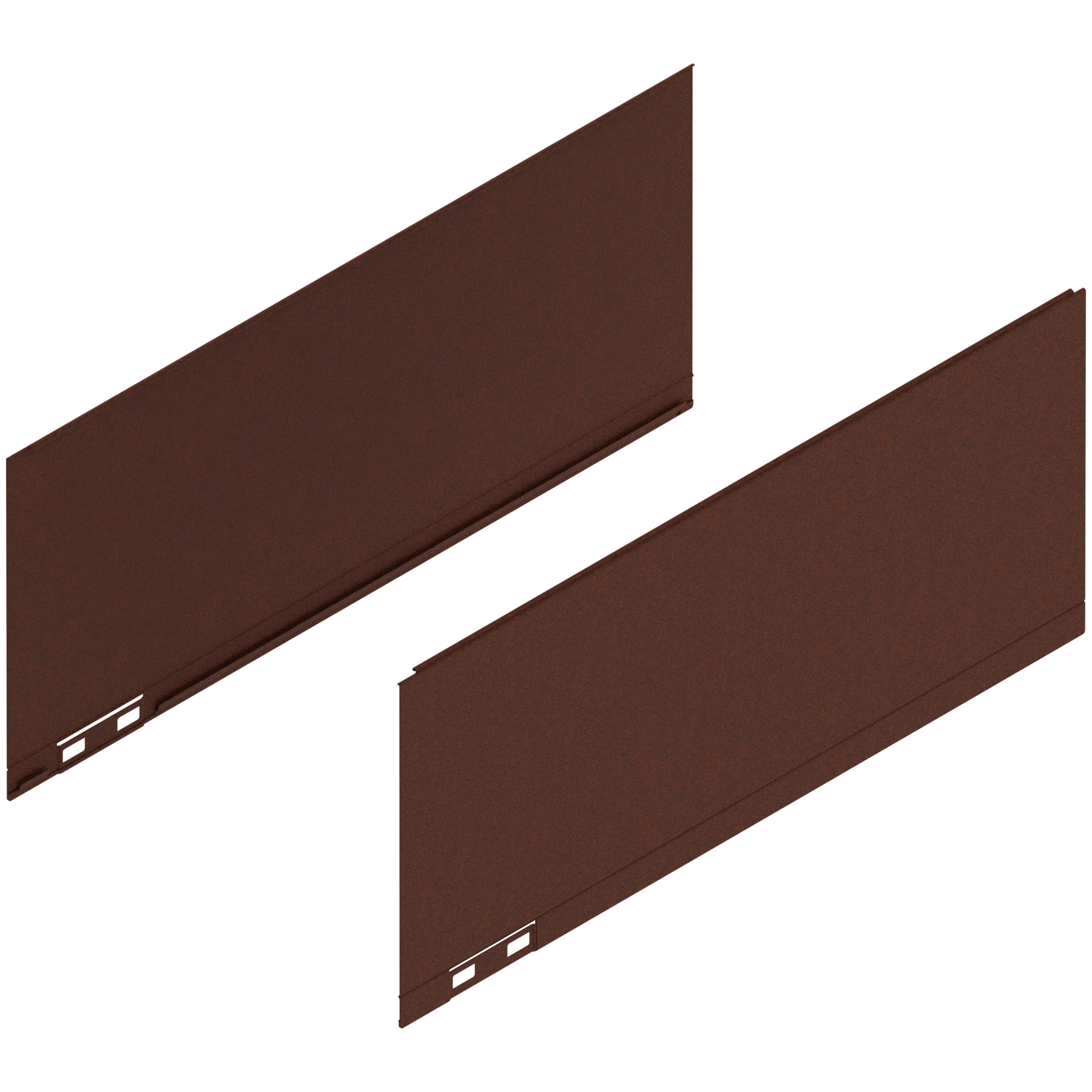 LEGRABOX Element dekoracyjny, wysokość C (177 mm), dł.=400 mm, prawy+lewy, noble rust