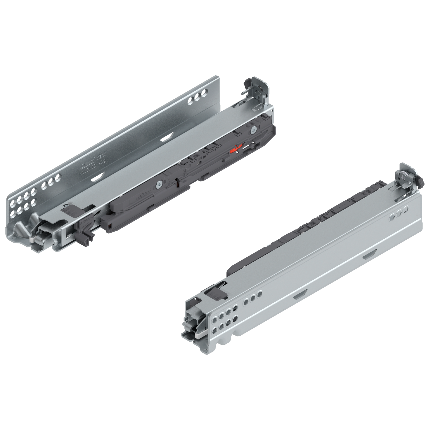 MOVENTO z BLUMOTION S, pełny wysuw, prowadnica, 40 kg, dł.=300 mm, wymaga sprzęgła, lewa/prawa, cynkowana