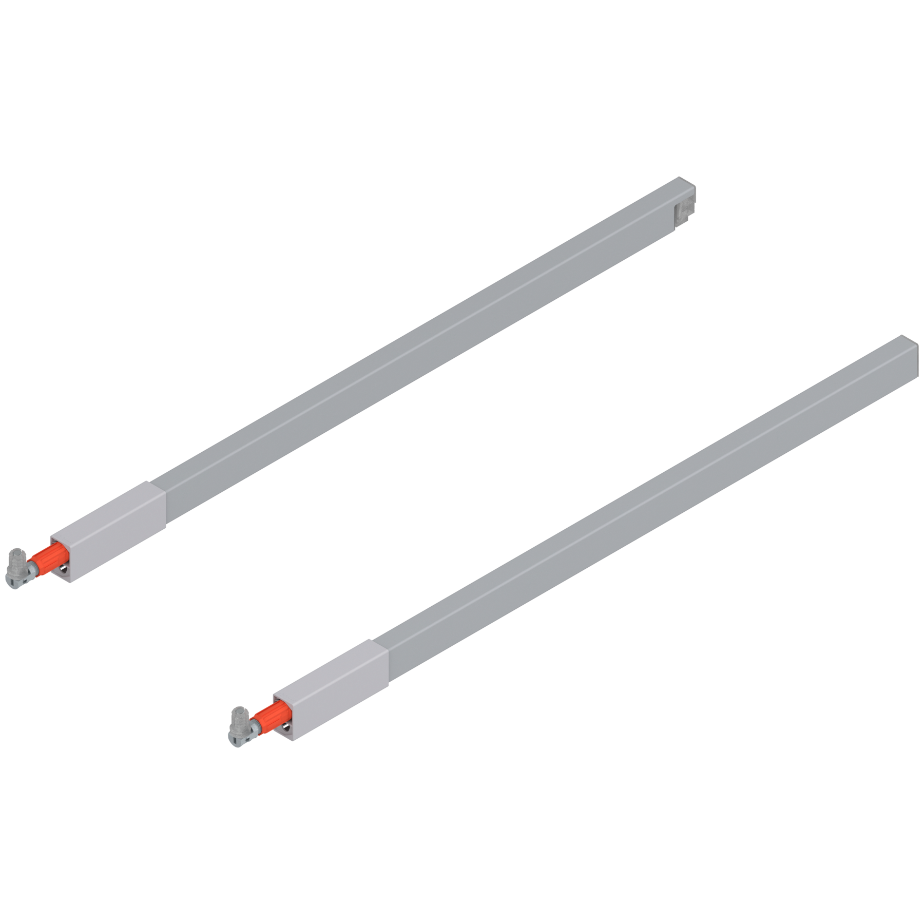 Reling podłużny TANDEMBOX  (górny), do szuflady z wysokim frontem, dł.=550 mm, lewy/prawy, do TANDEMBOX antaro, do , R9006 szara