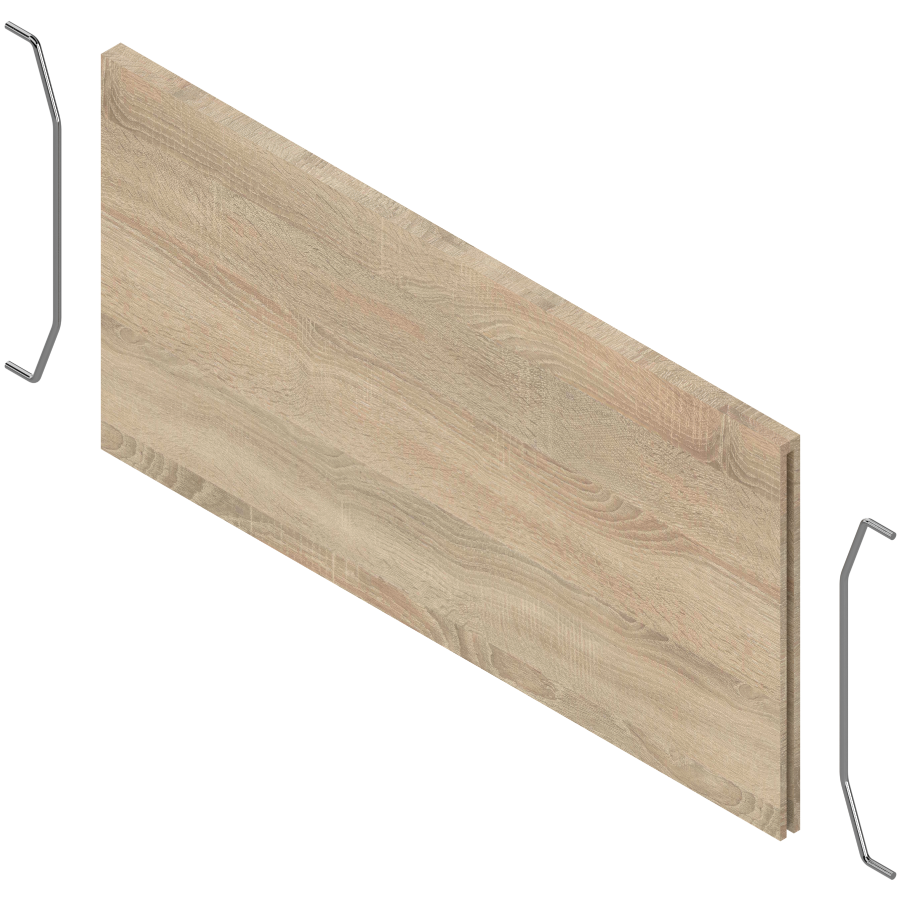 AMBIA-LINE listwa poprzeczna, do LEGRABOX/MERIVOBOX do szuflady z wysokim frontem (ZC7F400RHP), w opcji drewnopodobnej, Dąb Bard. szary ST10