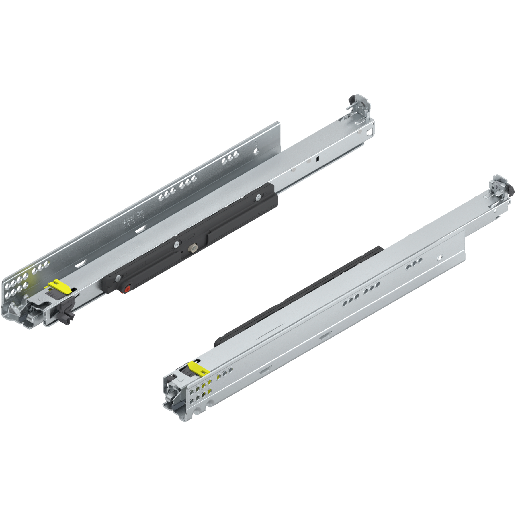 MOVENTO z TIP-ON, pełny wysuw, prowadnica, 70 kg, dł.=520 mm, wymaga sprzęgła, lewa/prawa, cynkowana
