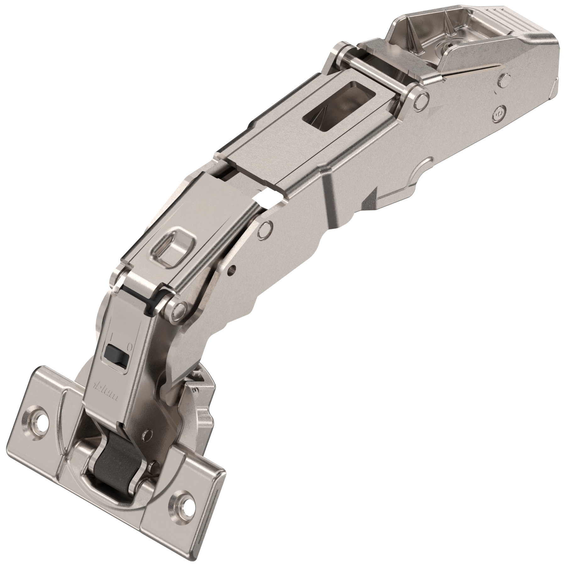 CLIP top BLUMOTION zawias z szerokim kątem otw. 155°, Drzwi bliźniacze, puszka: na wkręty, niklowany