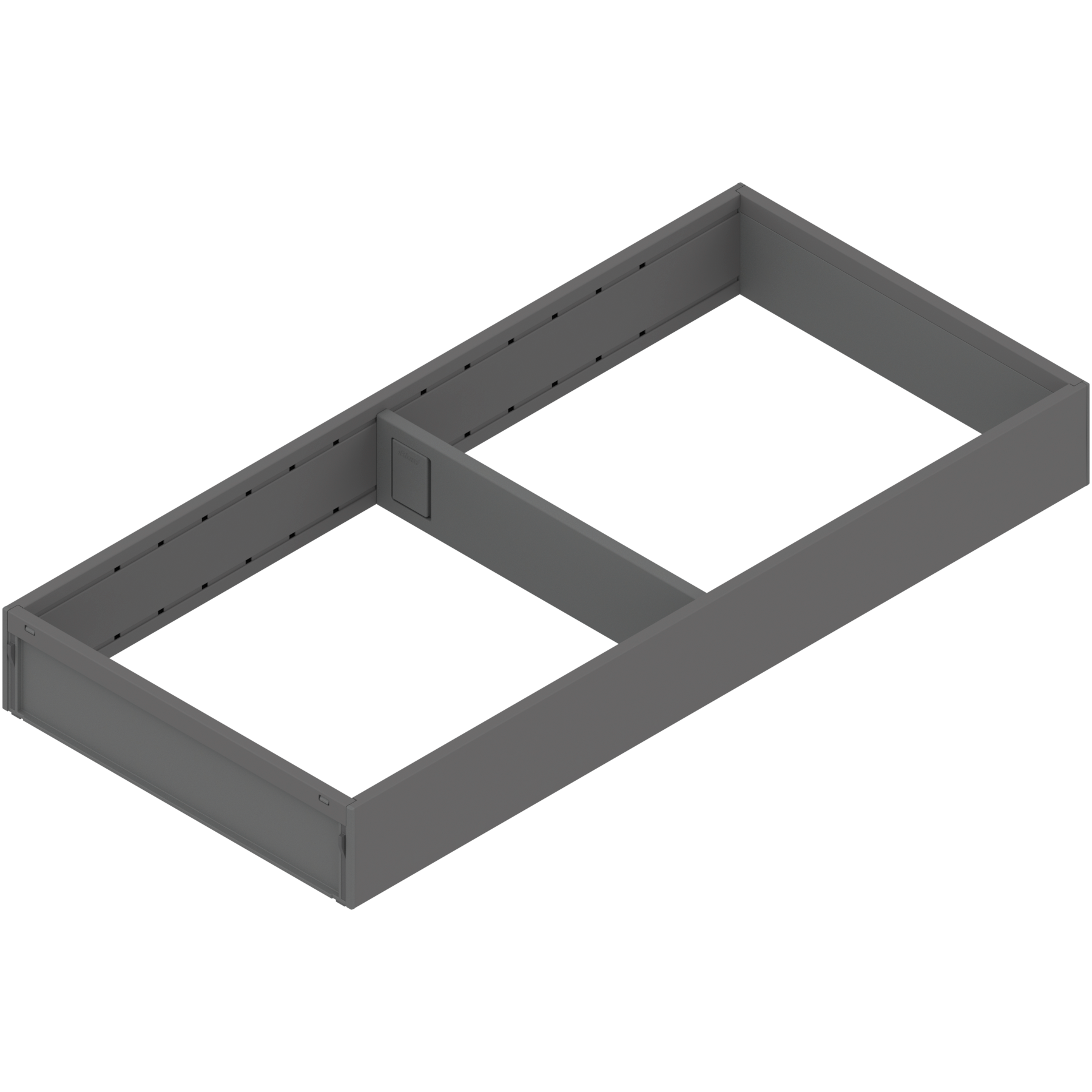 AMBIA-LINE  ramki do szuflady standardowej, do LEGRABOX/MERIVOBOX, stal, dł.=450 mm, szerokość=200 mm, antracyt mat