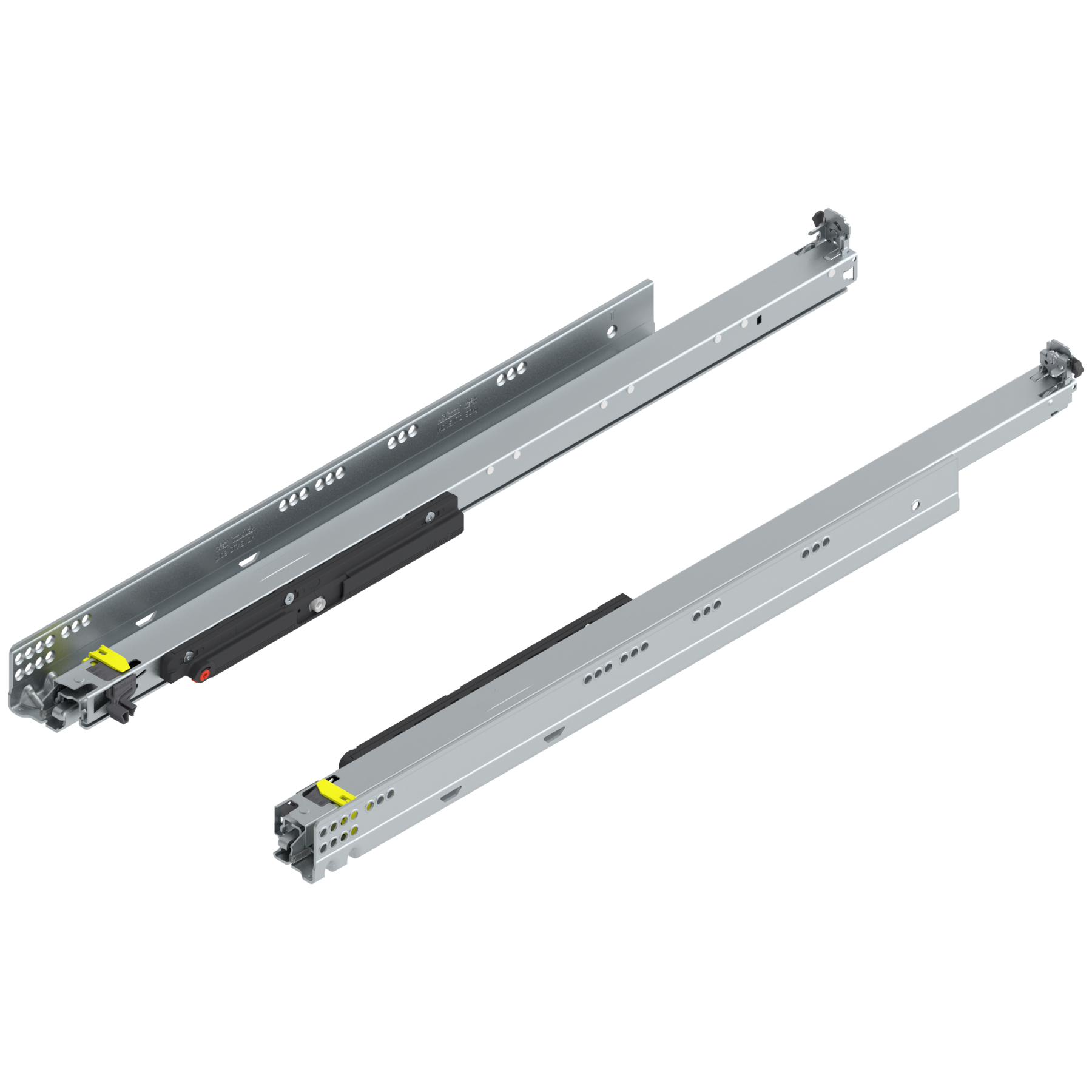 MOVENTO z TIP-ON, pełny wysuw, prowadnica, 60 kg, dł.=700 mm, wymaga sprzęgła, lewa/prawa, cynkowana