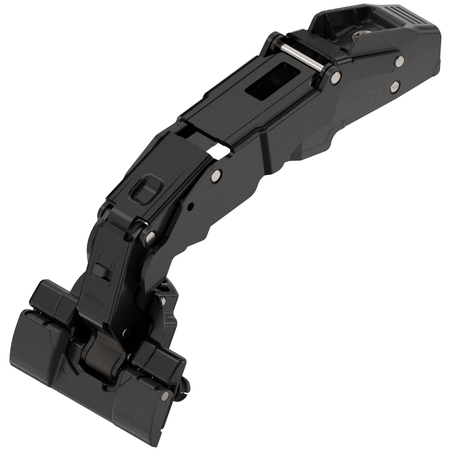 CLIP top BLUMOTION zawias z szerokim kątem otw. 155°, Drzwi bliźniacze, puszka: INSERTA, czarny