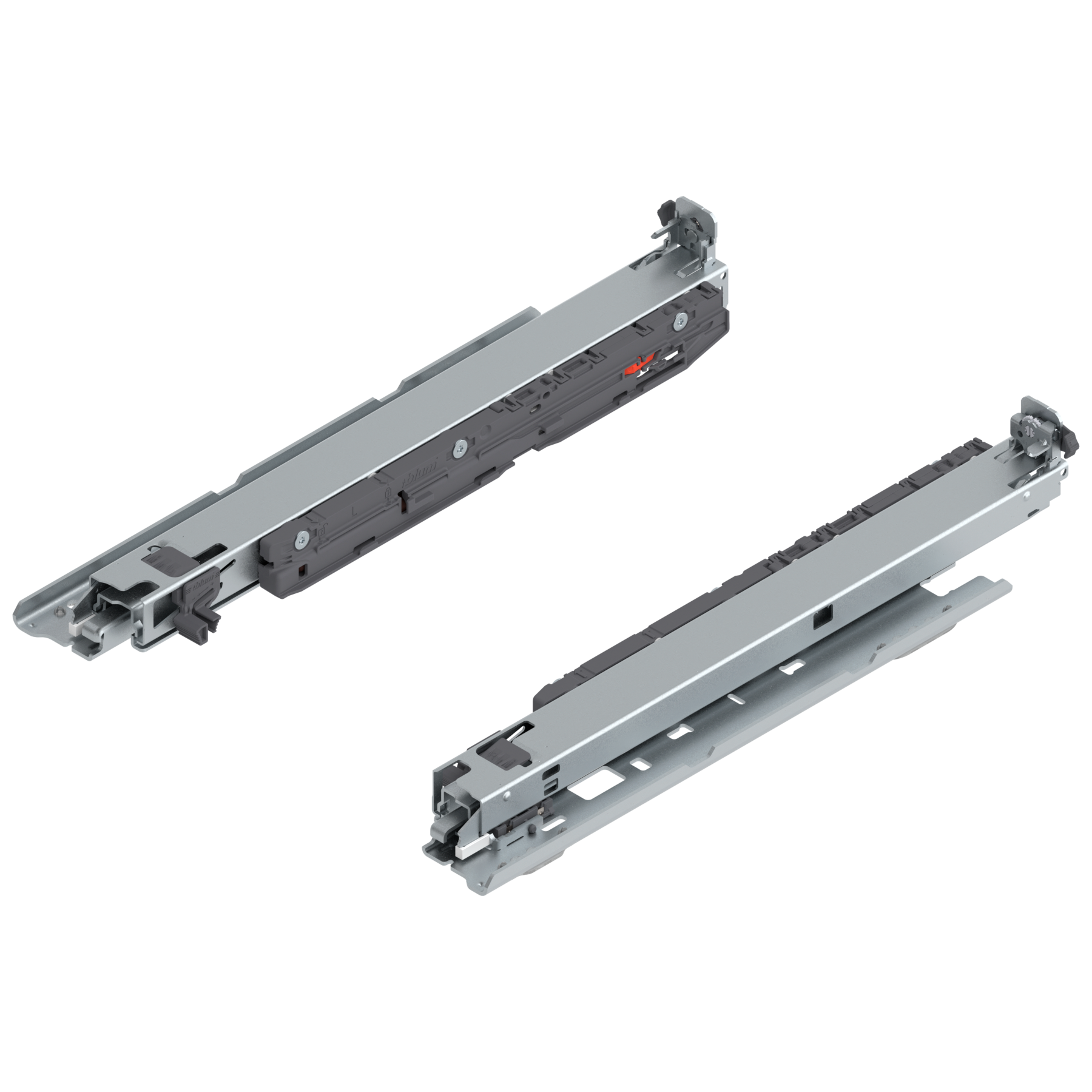 MOVENTO z BLUMOTION S, pełny wysuw, prowadnica, 40 kg, dł.=350 mm, wymaga sprzęgła, montaż do dna, lewa/prawa, cynkowana