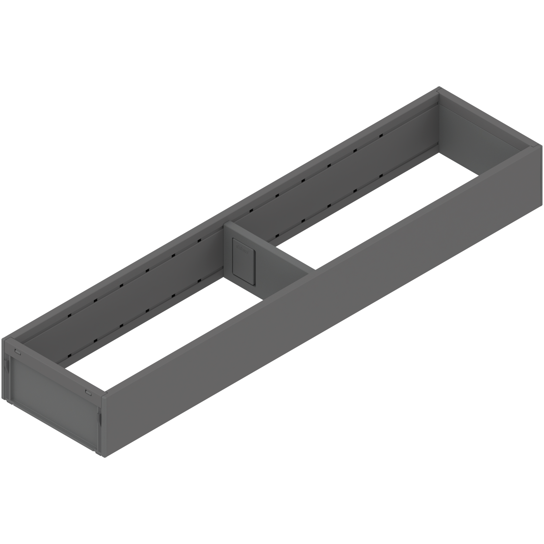 AMBIA-LINE  ramki do szuflady standardowej, do LEGRABOX/MERIVOBOX, stal, dł.=450 mm, szerokość=100 mm, antracyt mat