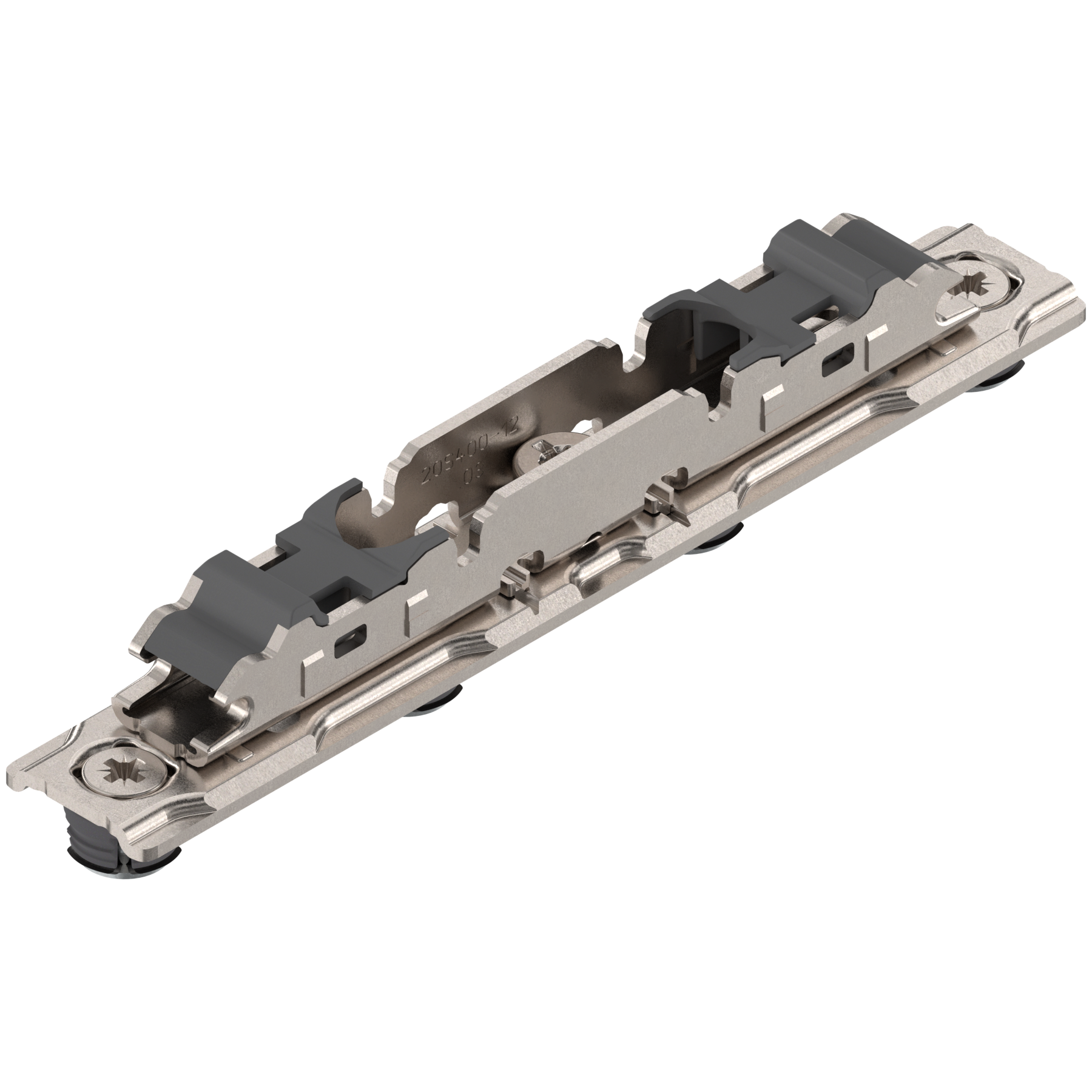 Systemy podnośników AVENTOS HS/HL/HK i HK top, Mocowanie frontu do cienkich frontów, EXPANDO T, niklowany