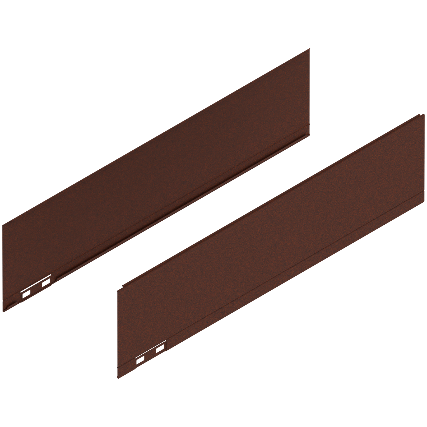 LEGRABOX Element dekoracyjny, wysokość K (128.5 mm), dł.=500 mm, prawy+lewy, noble rust