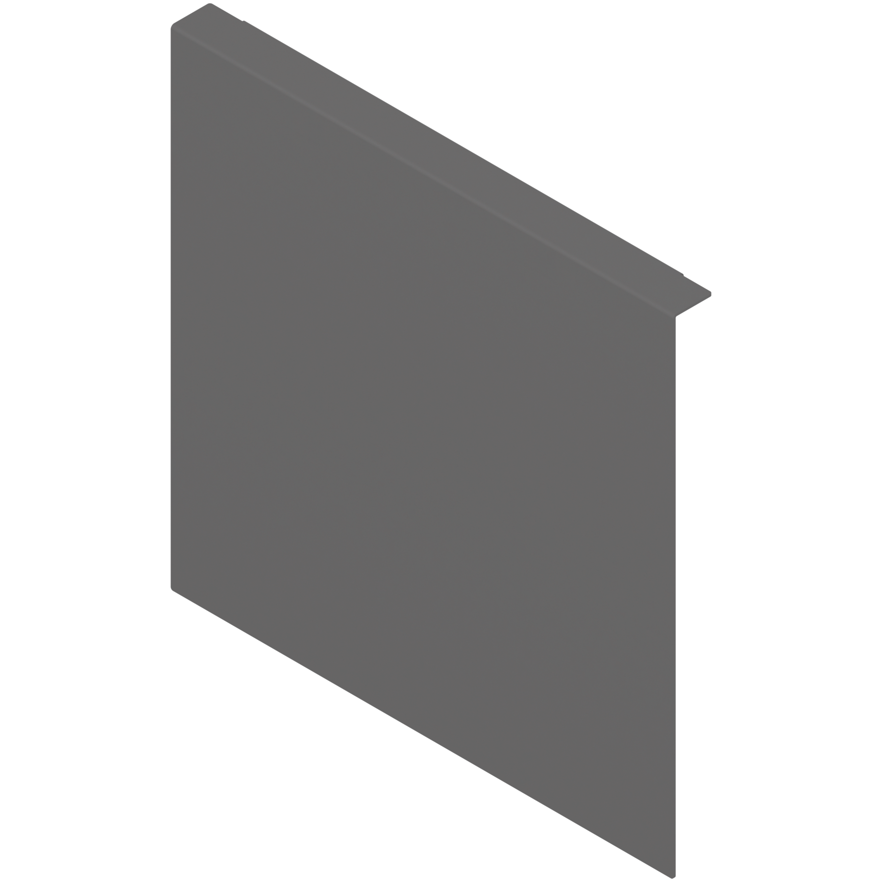 AMBIA-LINE adapter do montażu ramy do drewnianej ścianki tylnej do szuflady z wysokim frontem, do LEGRABOX/MERIVOBOX wysokość F, stal, antracyt mat