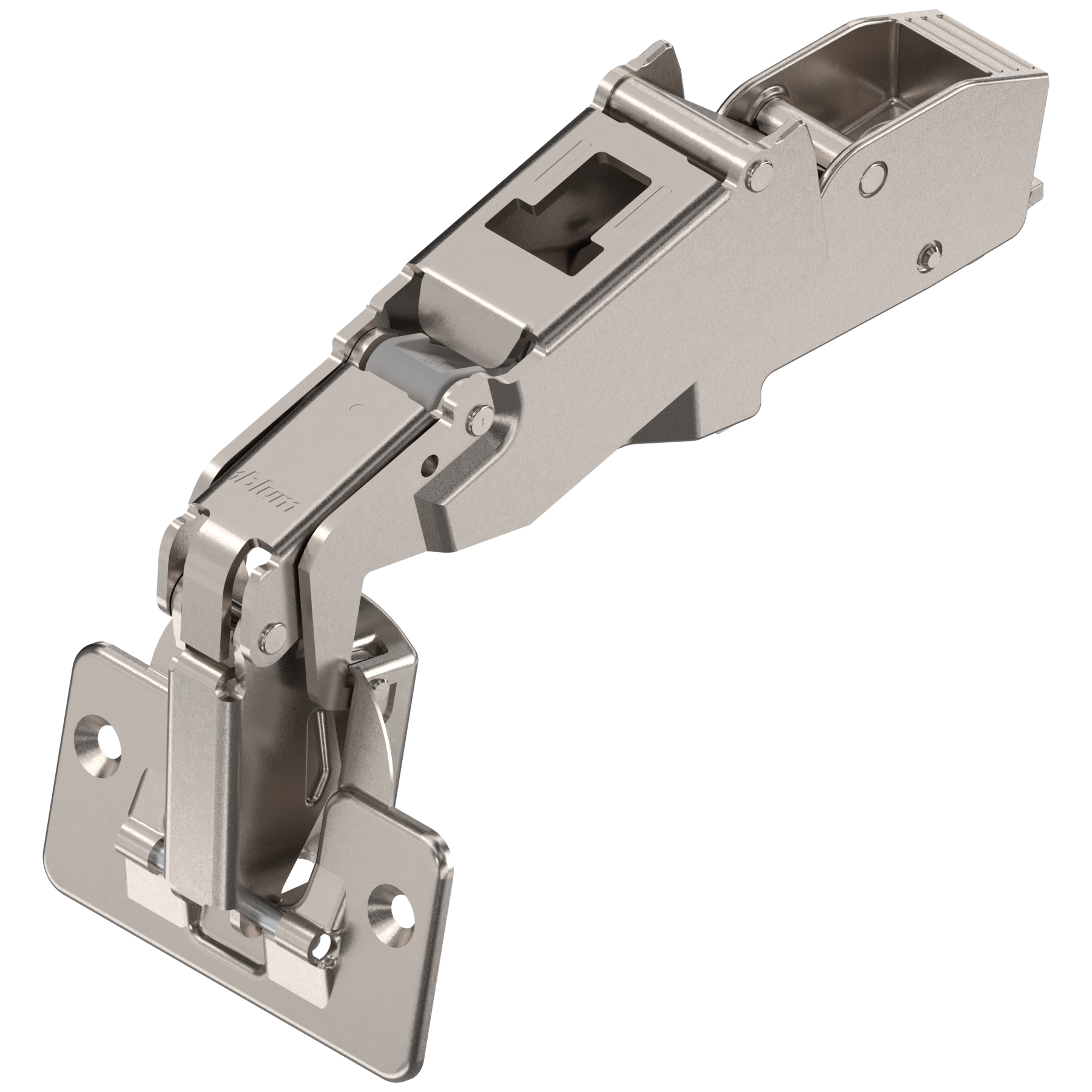 CLIP top zawias z szerokim kątem otw. 170°, Drzwi bliźniacze, bez sprężyny, puszka: na wkręty, niklowany