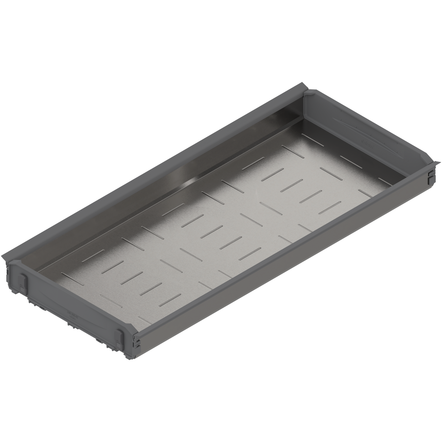 ORGA-LINE wanienka pod butelki, dł. NL=500 mm, szer. korpusu 300 mm, inox-szlifow./szary