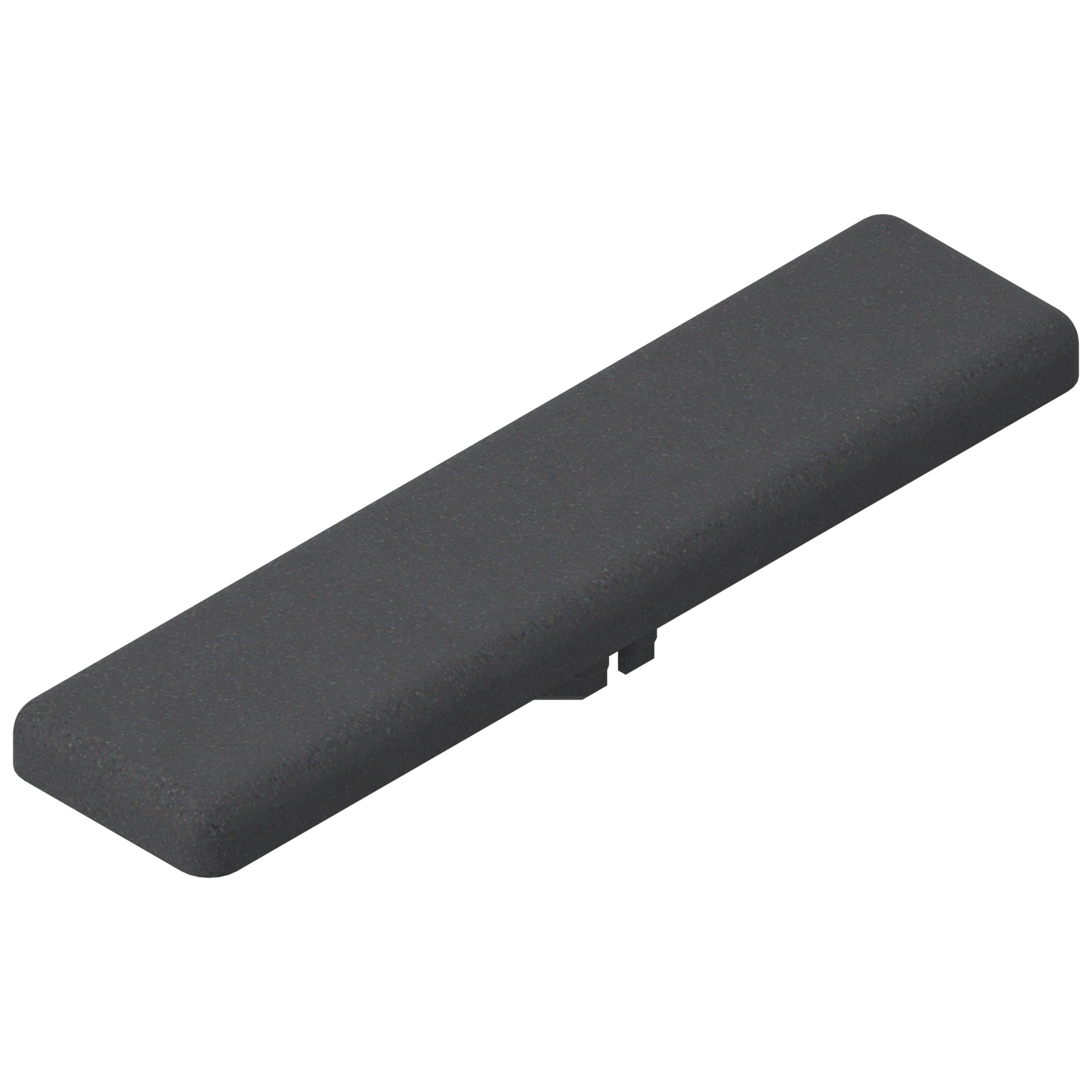 zaślepka zawiasu, tworzywo, Bez nadruku, czarny