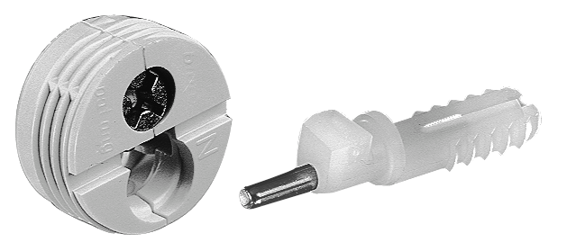 obudowa na wcisk i łącznik z bolcem, brązowa