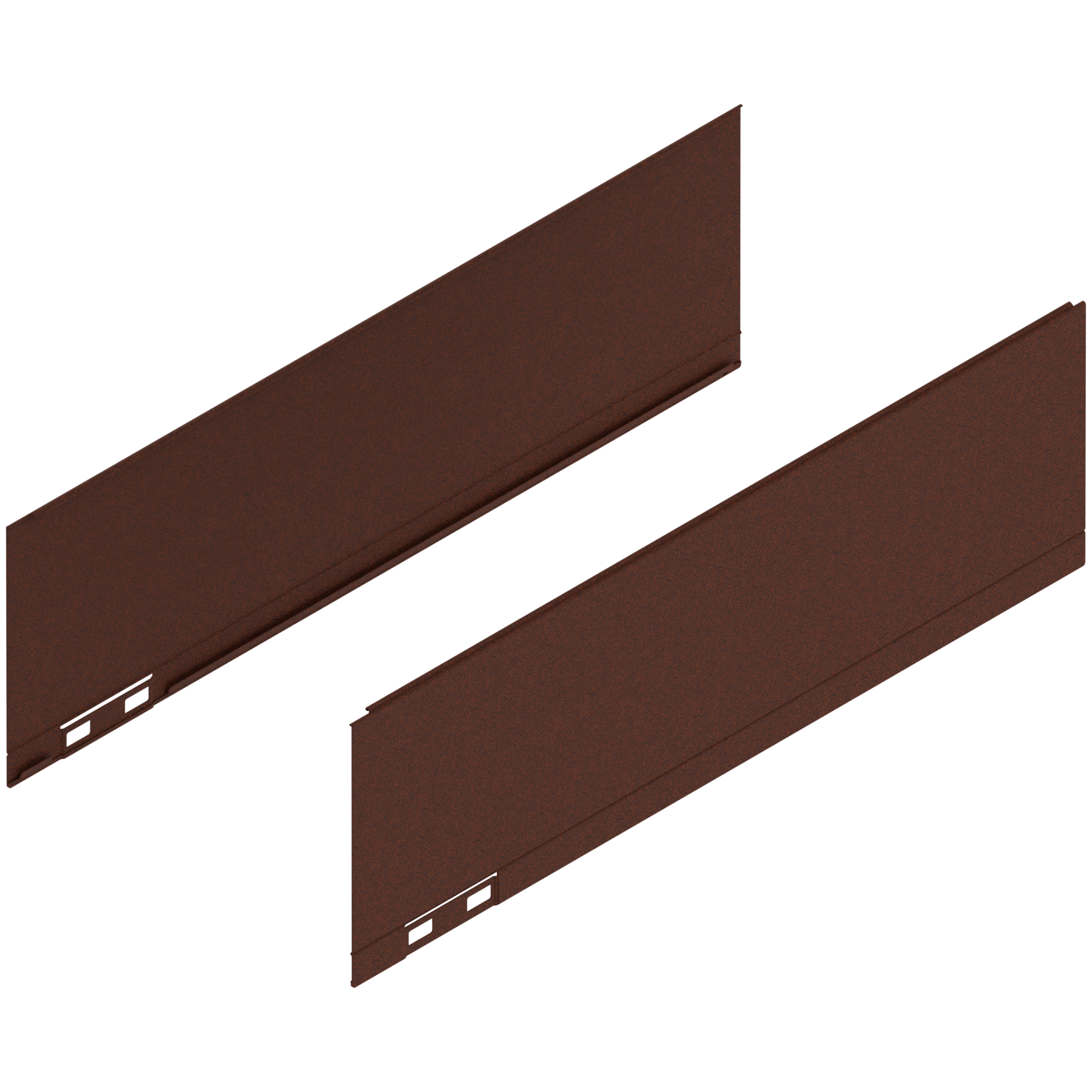 LEGRABOX Element dekoracyjny, wysokość K (128.5 mm), dł.=400 mm, prawy+lewy, noble rust