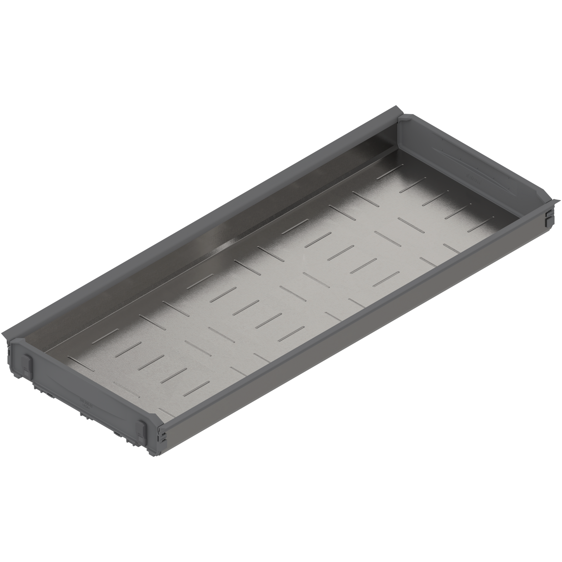 ORGA-LINE wanienka pod butelki, dł. NL=550 mm, szer. korpusu 300 mm, inox-szlifow./szary