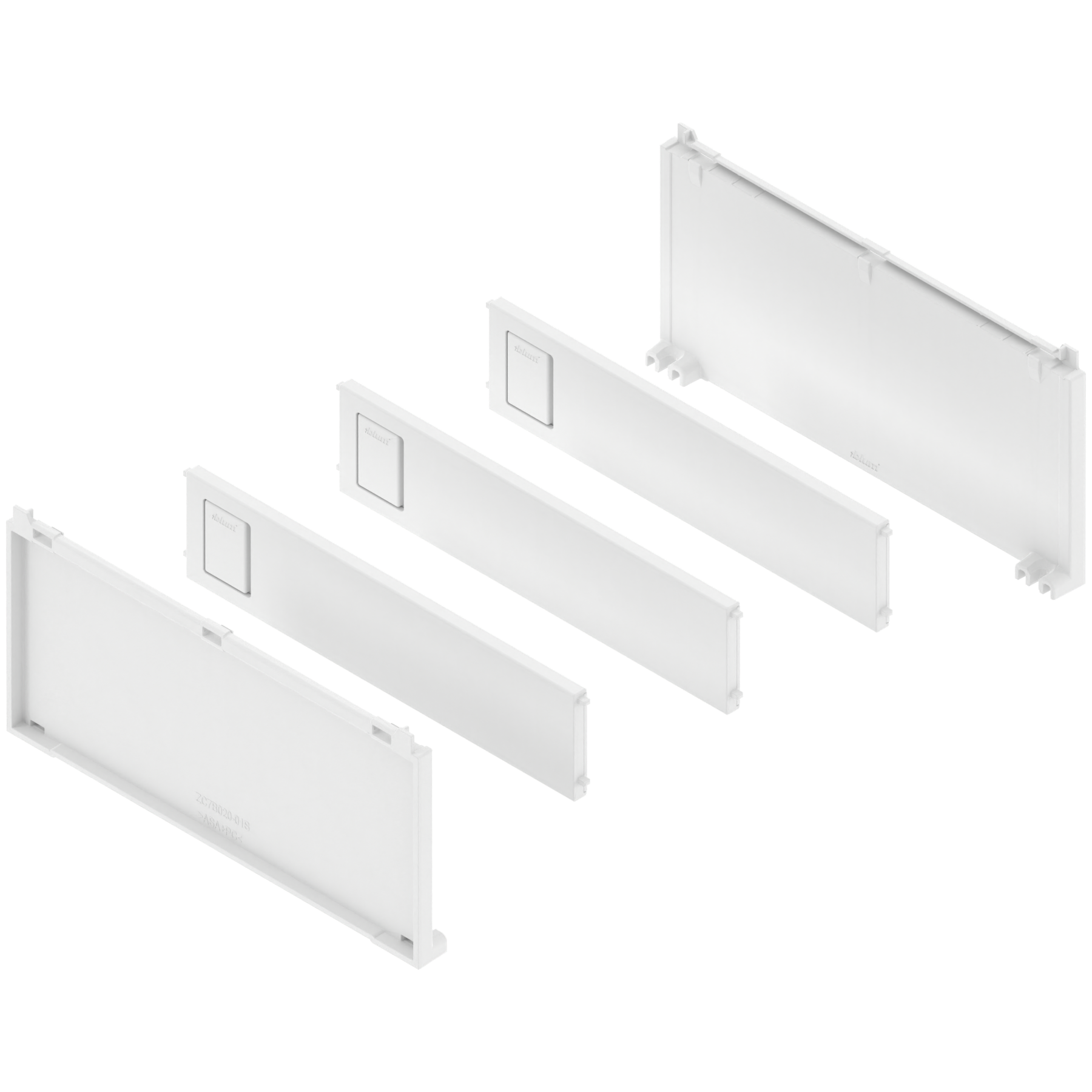 AMBIA-LINE zestaw na butelki, do LEGRABOX/MERIVOBOX, jedwabiście biały mat