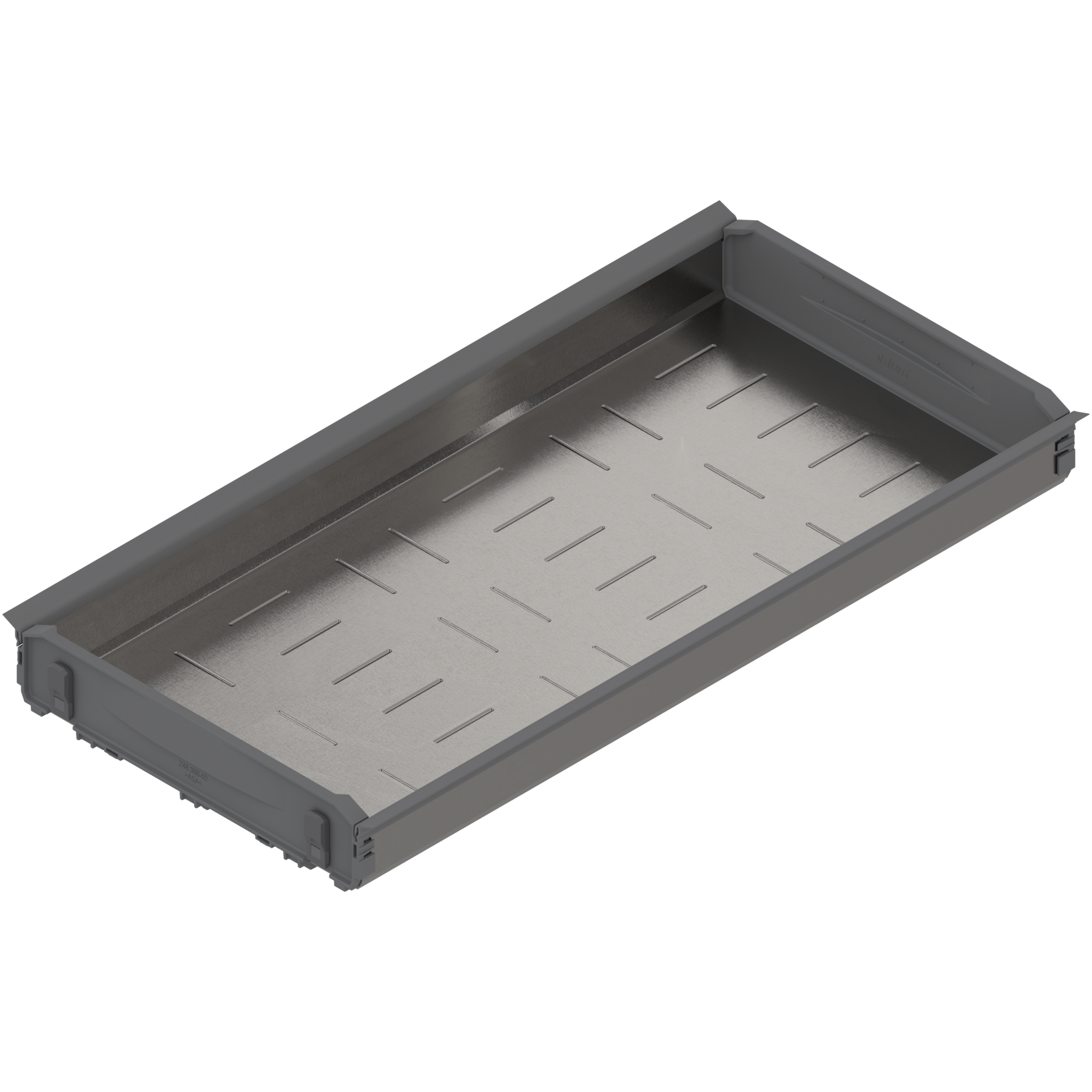 ORGA-LINE wanienka pod butelki, dł. NL=450 mm, szer. korpusu 300 mm, inox-szlifow./szary