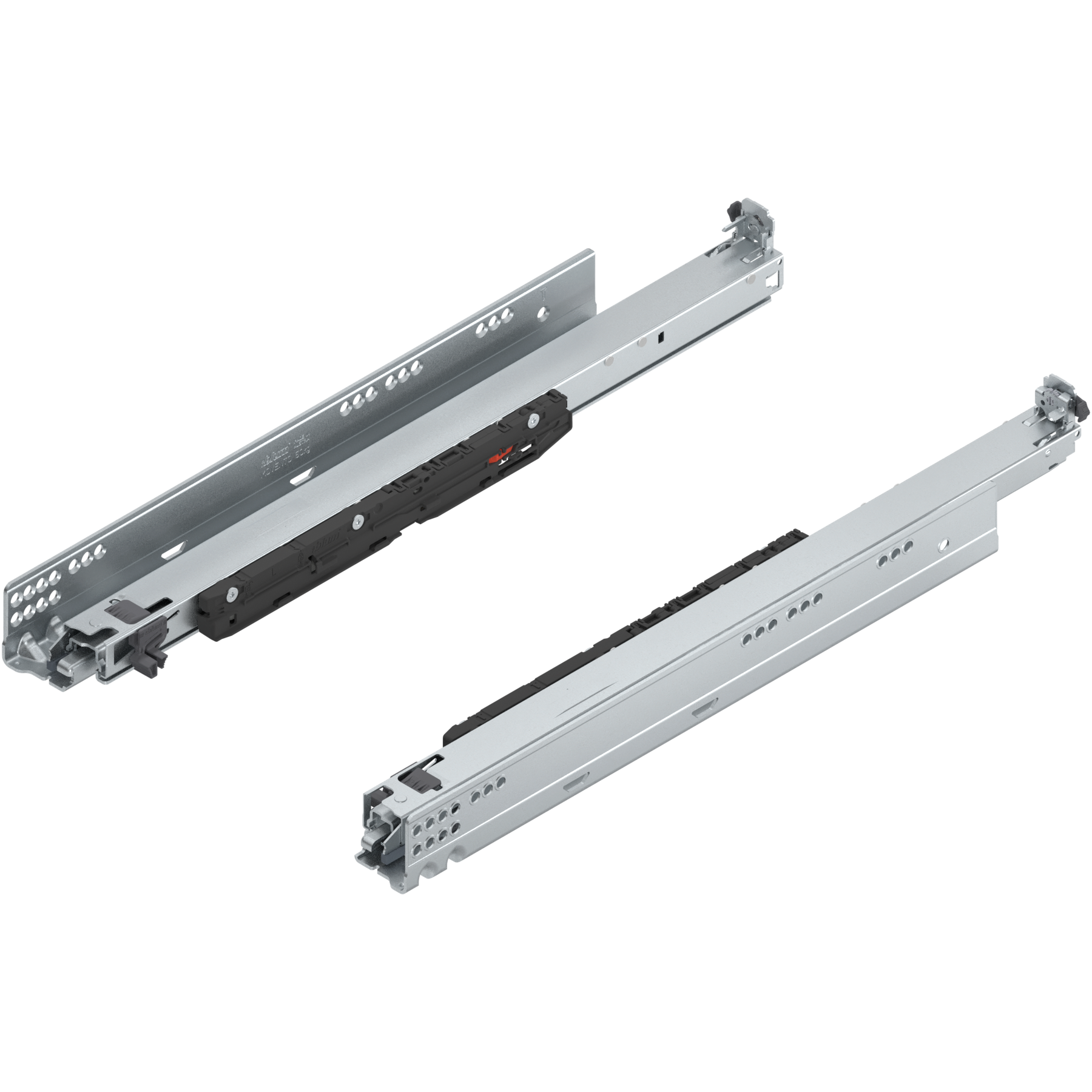 MOVENTO z BLUMOTION S, pełny wysuw, prowadnica, 70 kg, dł.=500 mm, wymaga sprzęgła, lewa/prawa, cynkowana