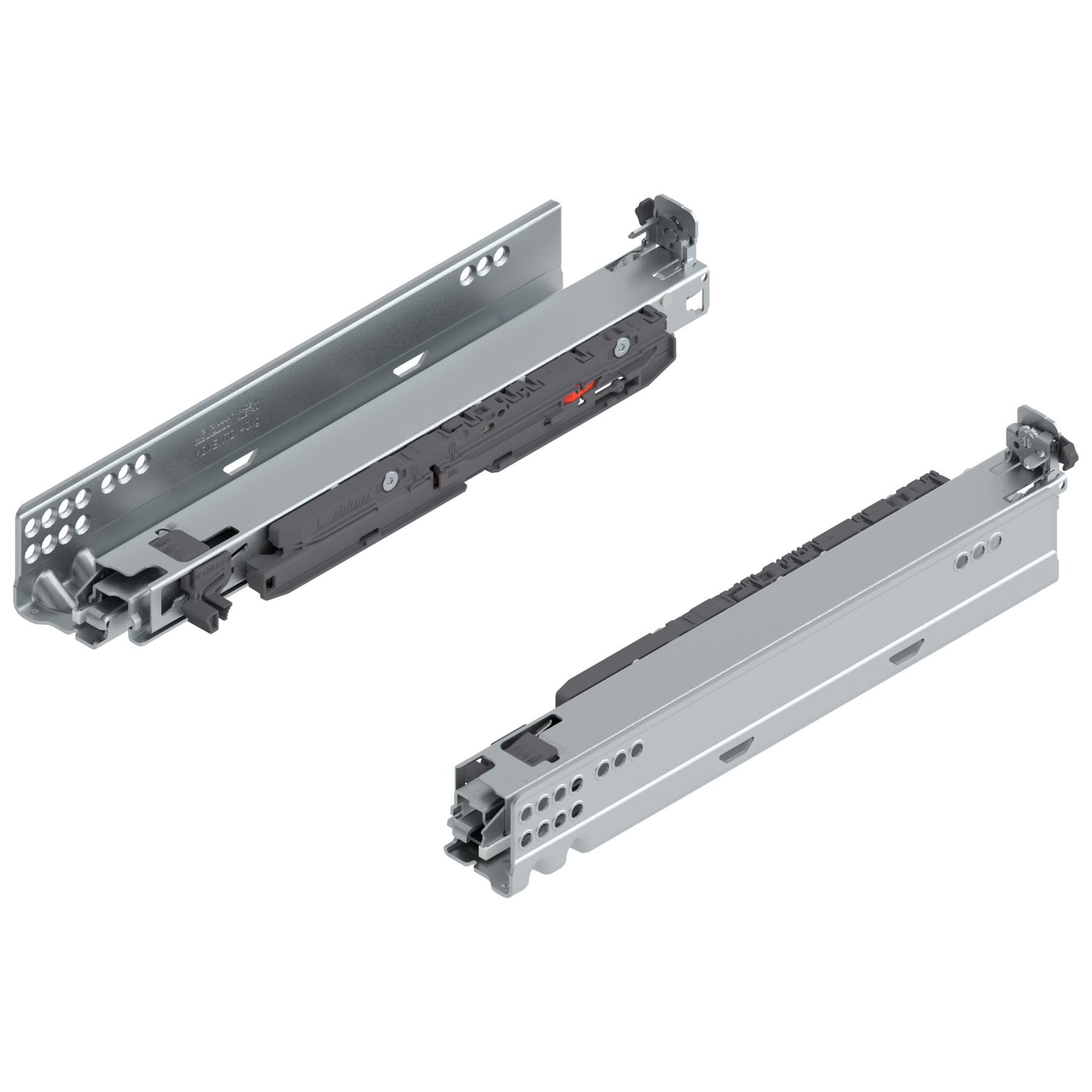 MOVENTO z BLUMOTION S, pełny wysuw, prowadnica, 40 kg, dł.=320 mm, wymaga sprzęgła, lewa/prawa, cynkowana