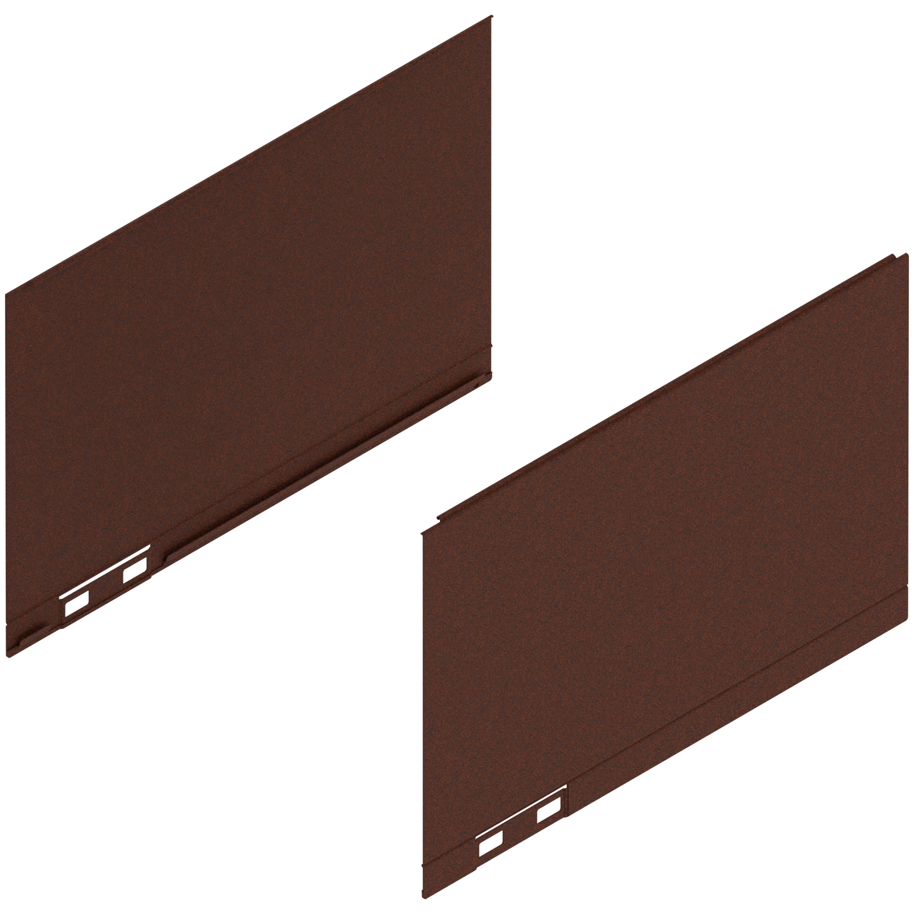 LEGRABOX Element dekoracyjny, wysokość C (177 mm), dł.=270 mm, prawy+lewy, noble rust