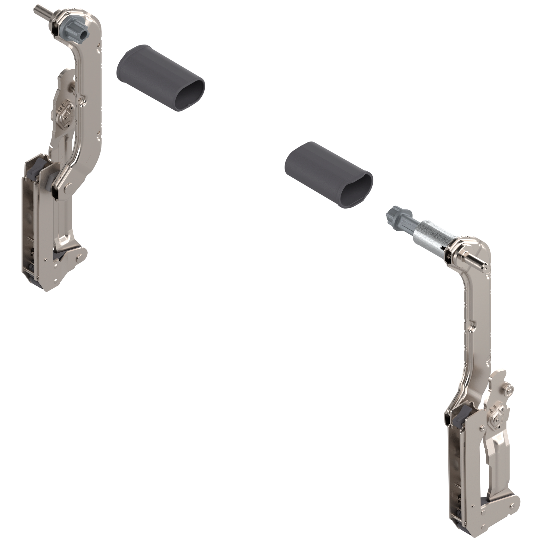 AVENTOS HL do frontów nad korpusem, podnośnik (Zestaw), wys. korpusu=300-349 mm, niklowany