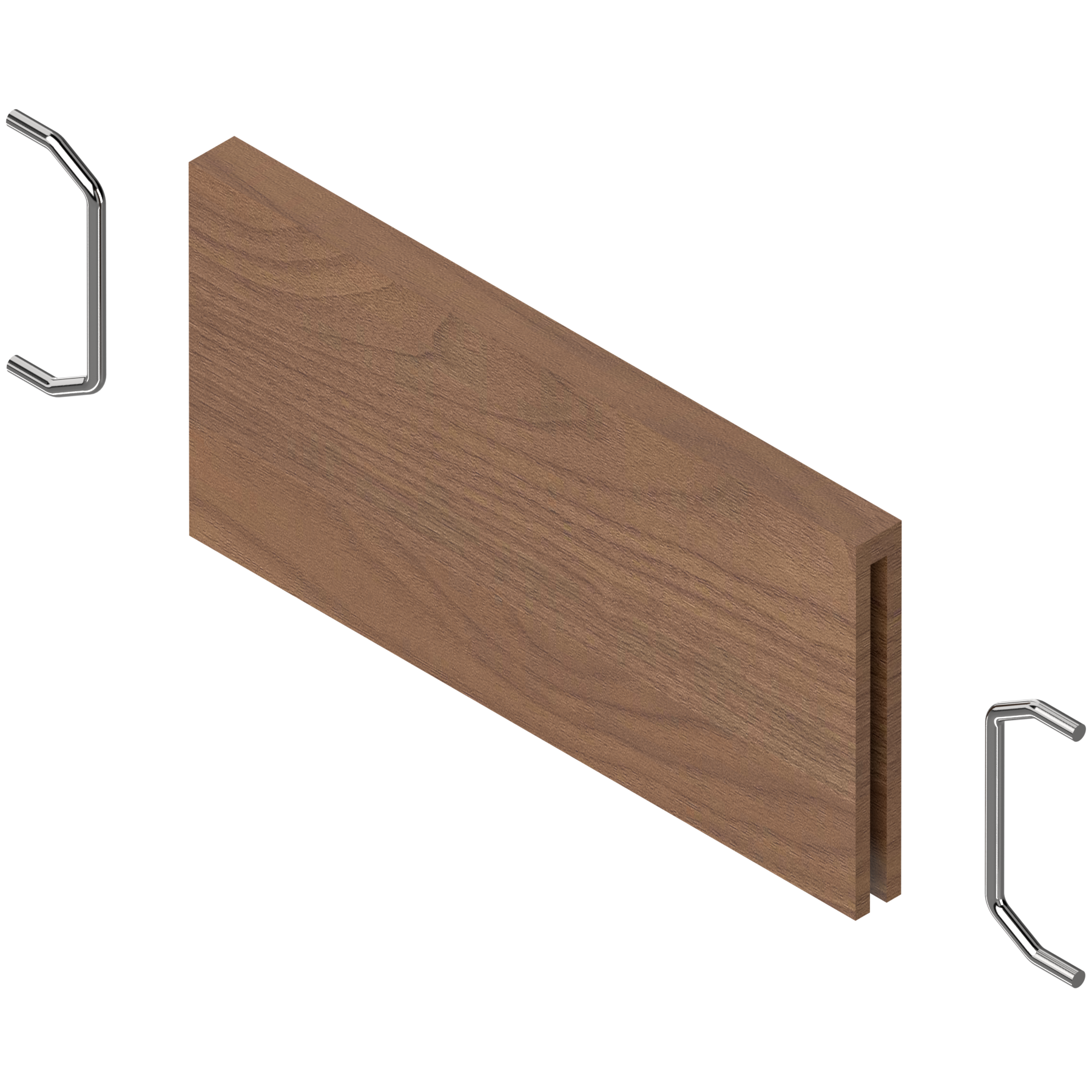 AMBIA-LINE listwa poprzeczna, do LEGRABOX do szuflady standardowej (ZC7SXXXRH1), w opcji drewnopodobnej, Orzech Tenn. jasny ST15